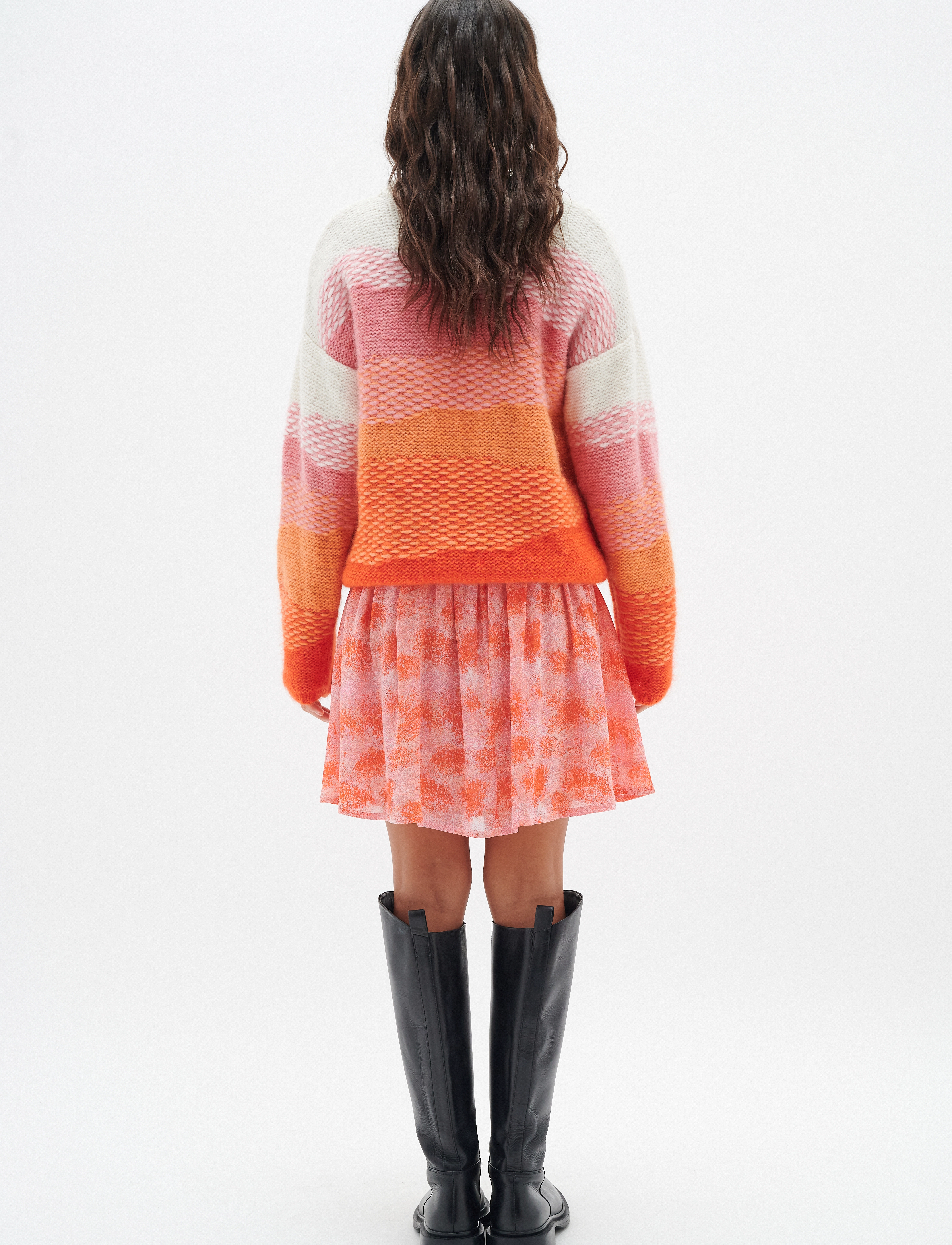 InWear - DavilaIW Skirt - korte nederdele - pink dancing wall - 4