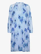 DesdraIW Short Dress - BLUE POETIC FLOWER