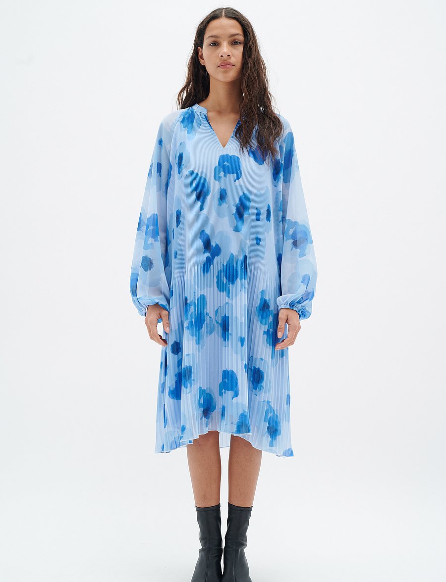 InWear - DesdraIW Short Dress - hemdkleider - blue poetic flower - 3