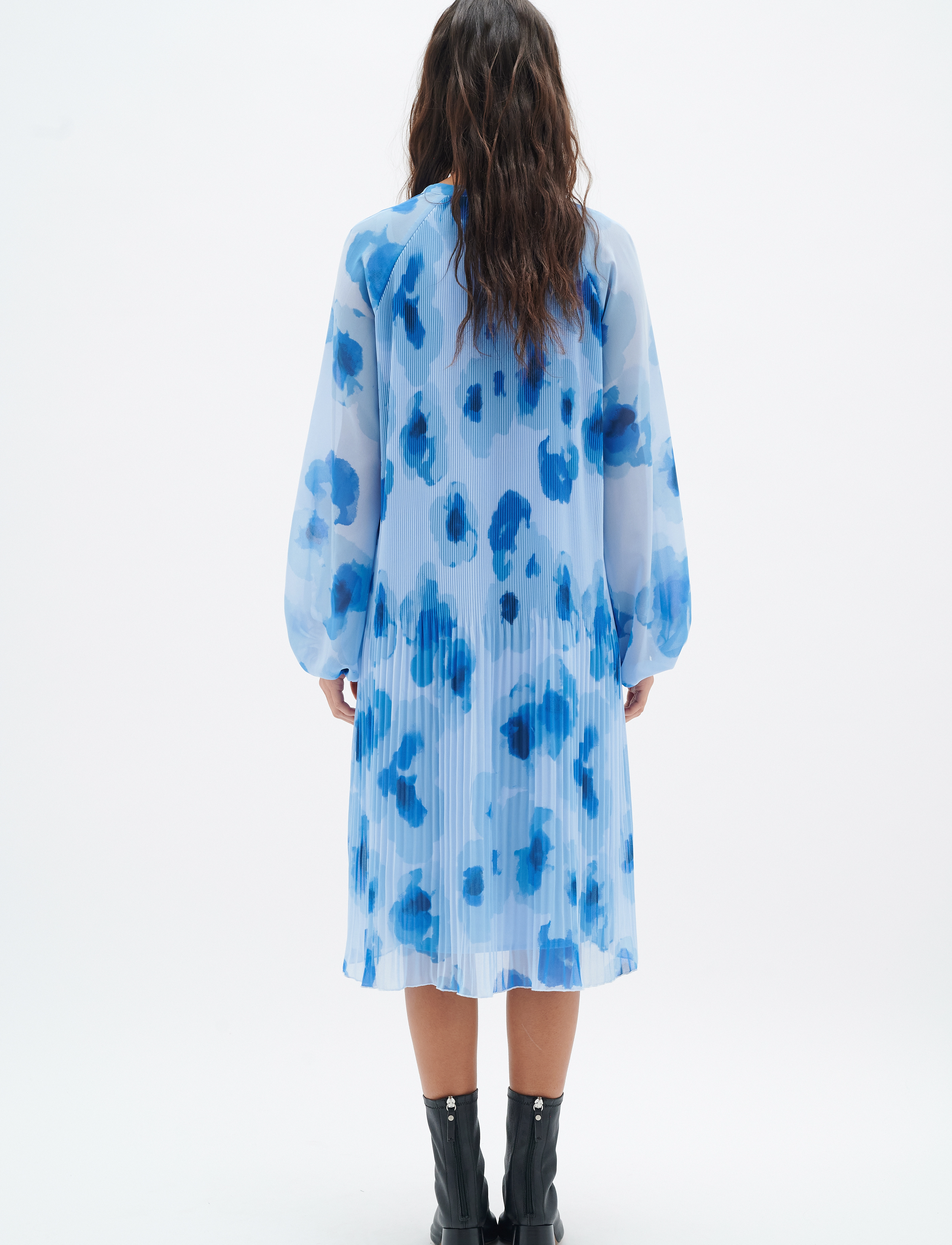InWear - DesdraIW Short Dress - hemdkleider - blue poetic flower - 4