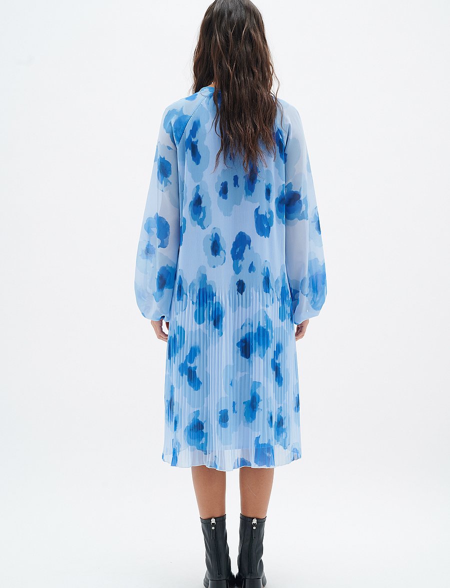 InWear - DesdraIW Short Dress - hemdkleider - blue poetic flower - 4