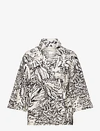 DritaIW Blouse - GRAPHIC BIG ABSTRACT BUTTERFLY