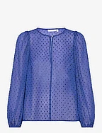 IbiIW Long Sleeve Blouse - MAZARINE BLUE