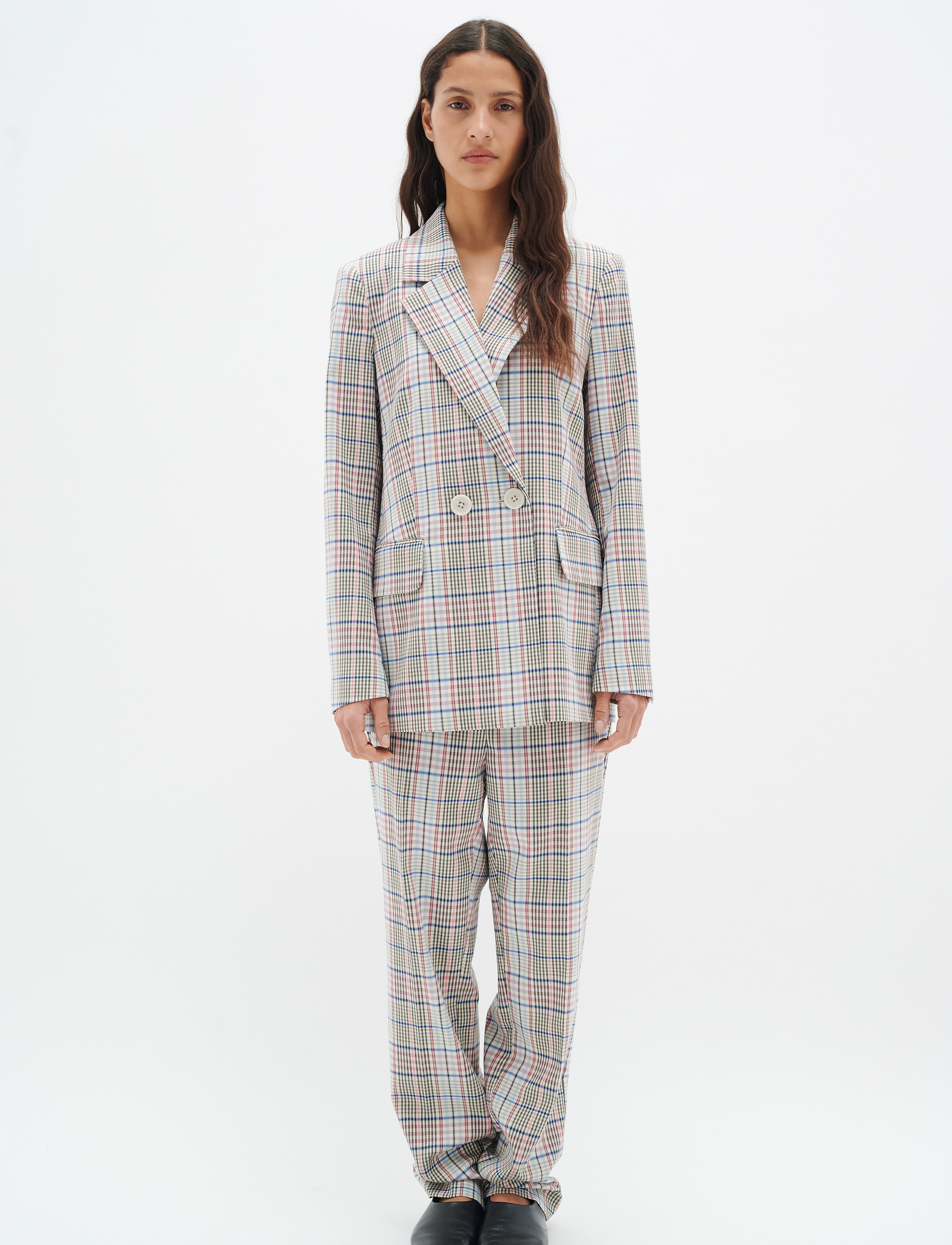 InWear - KianIW Blazer - dobbeltradede blazere - multi colour - 3