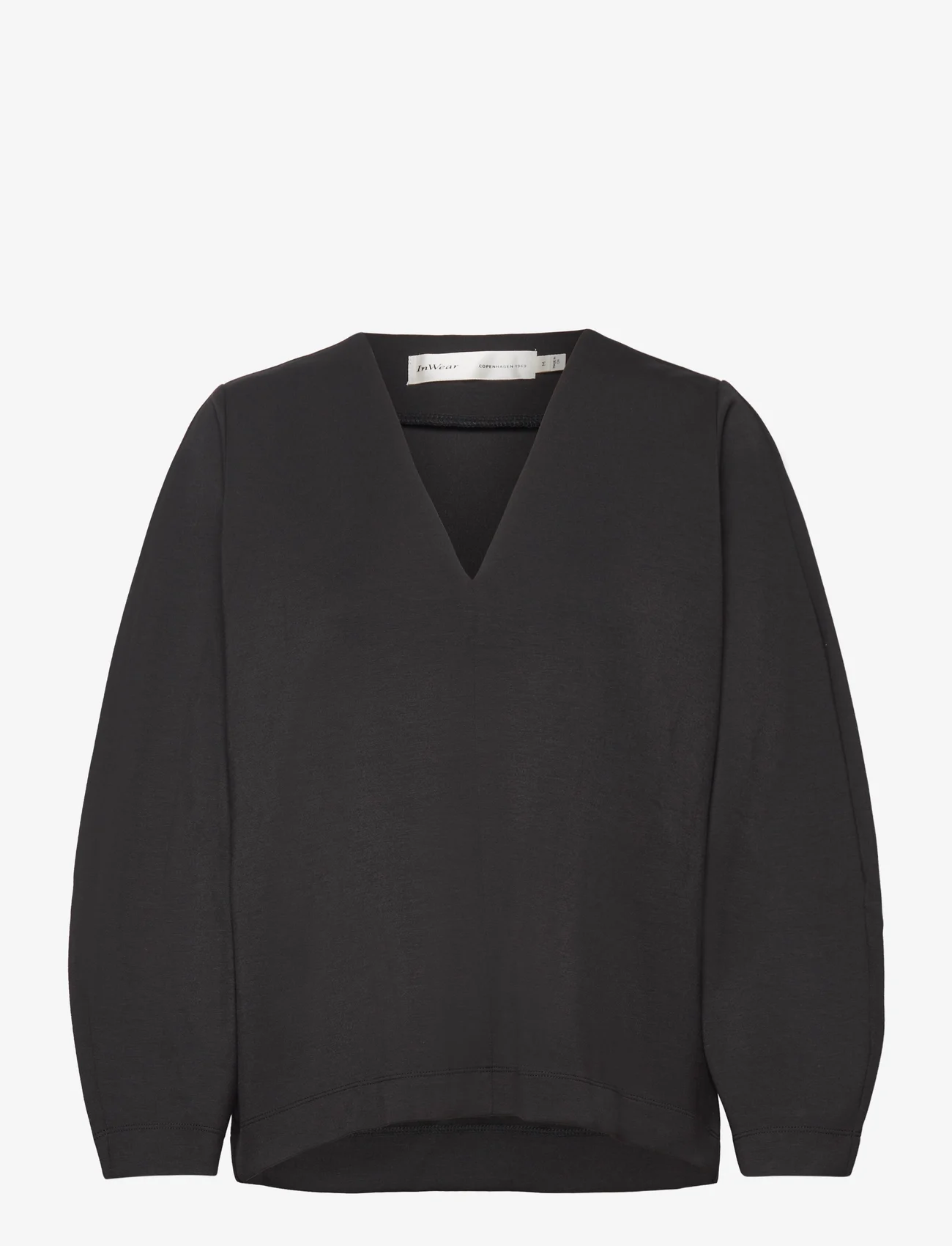 InWear - ZoeIW Blouse - long-sleeved blouses - black - 0