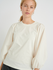 InWear - ZummeIW Blouse LS - long-sleeved blouses - whisper white - 2
