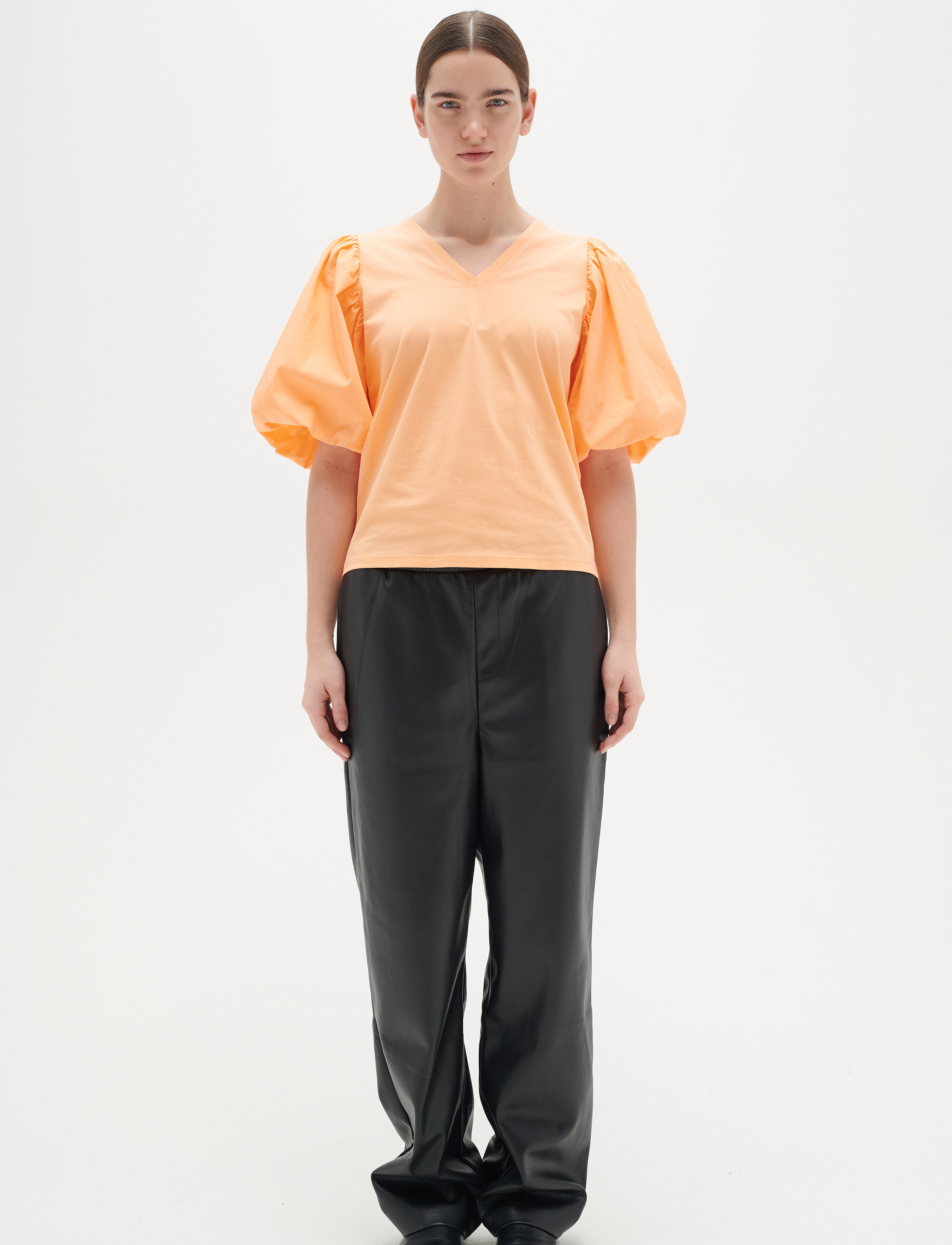 InWear - UmeIW V-neck - lühikeste varrukatega pluusid - cantaloupe - 3