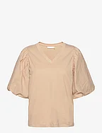 UmeIW V-neck - CEMENT