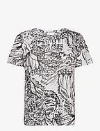 AlmaIW Print Tshirt - GRAPHIC BIG ABSTRACT BUTTERFLY