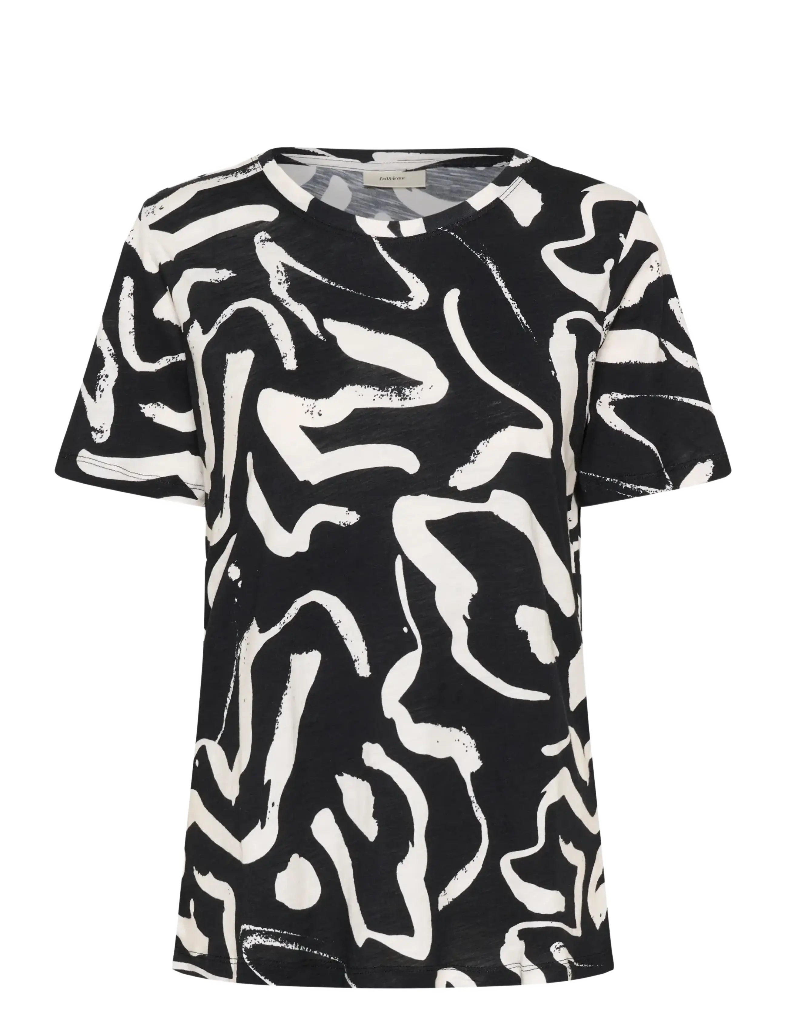 INWEAR Almaiw Print Tshirt Schwarz - S - Damen