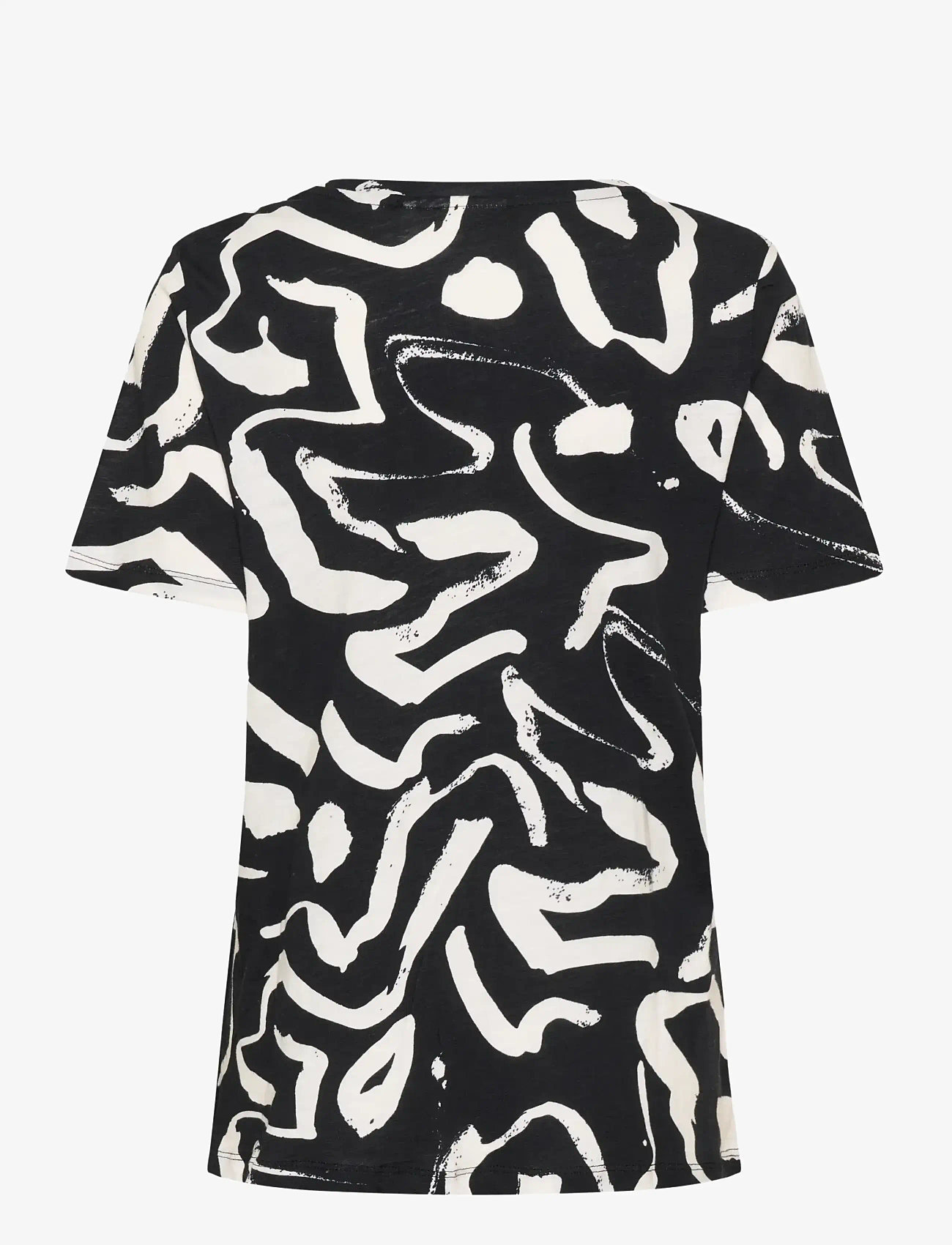 InWear - ALMAIW PRINT TSHIRT - t-shirts - black art strokes 1 - 2