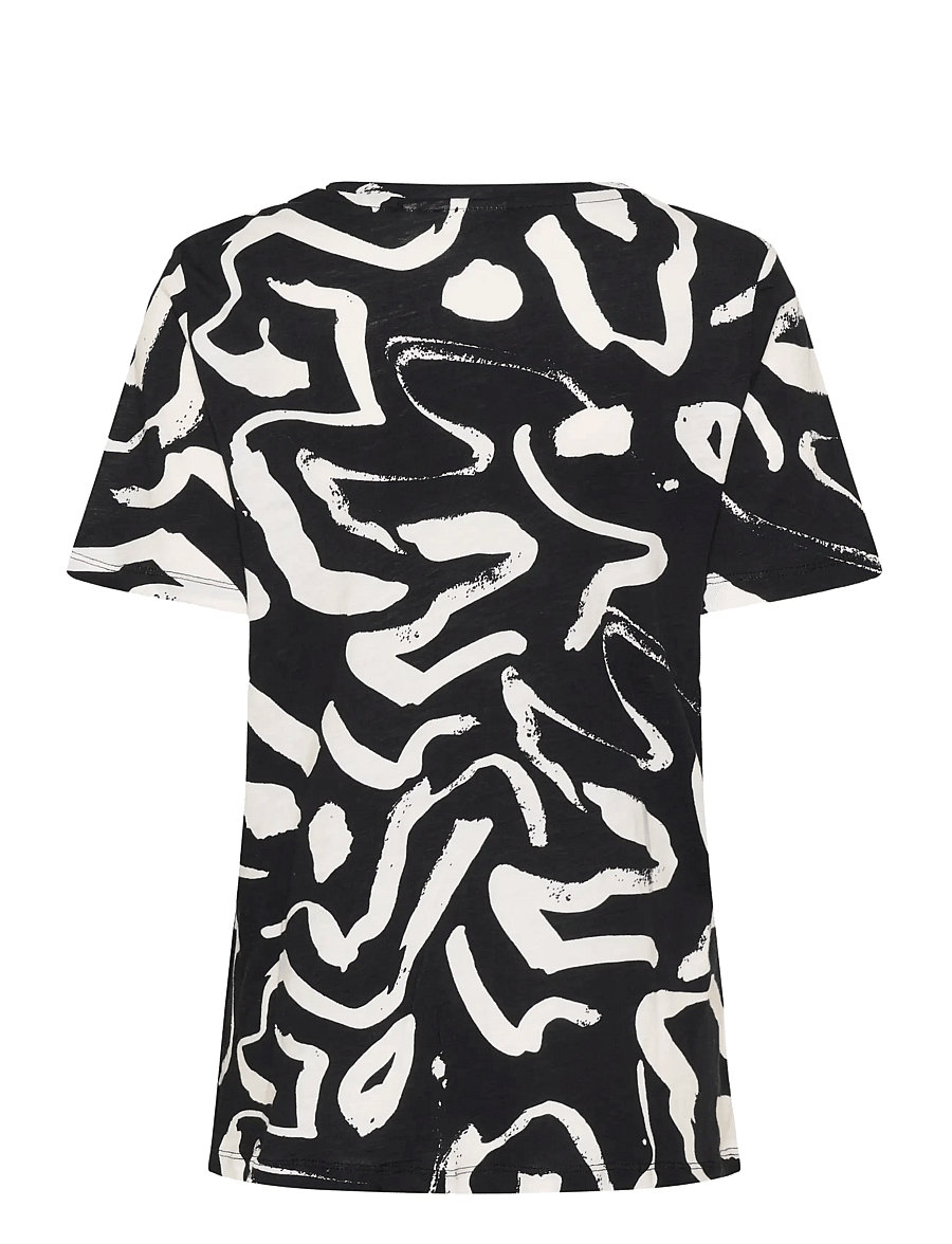 InWear - ALMAIW PRINT TSHIRT - t-särgid - black art strokes 1 - 2