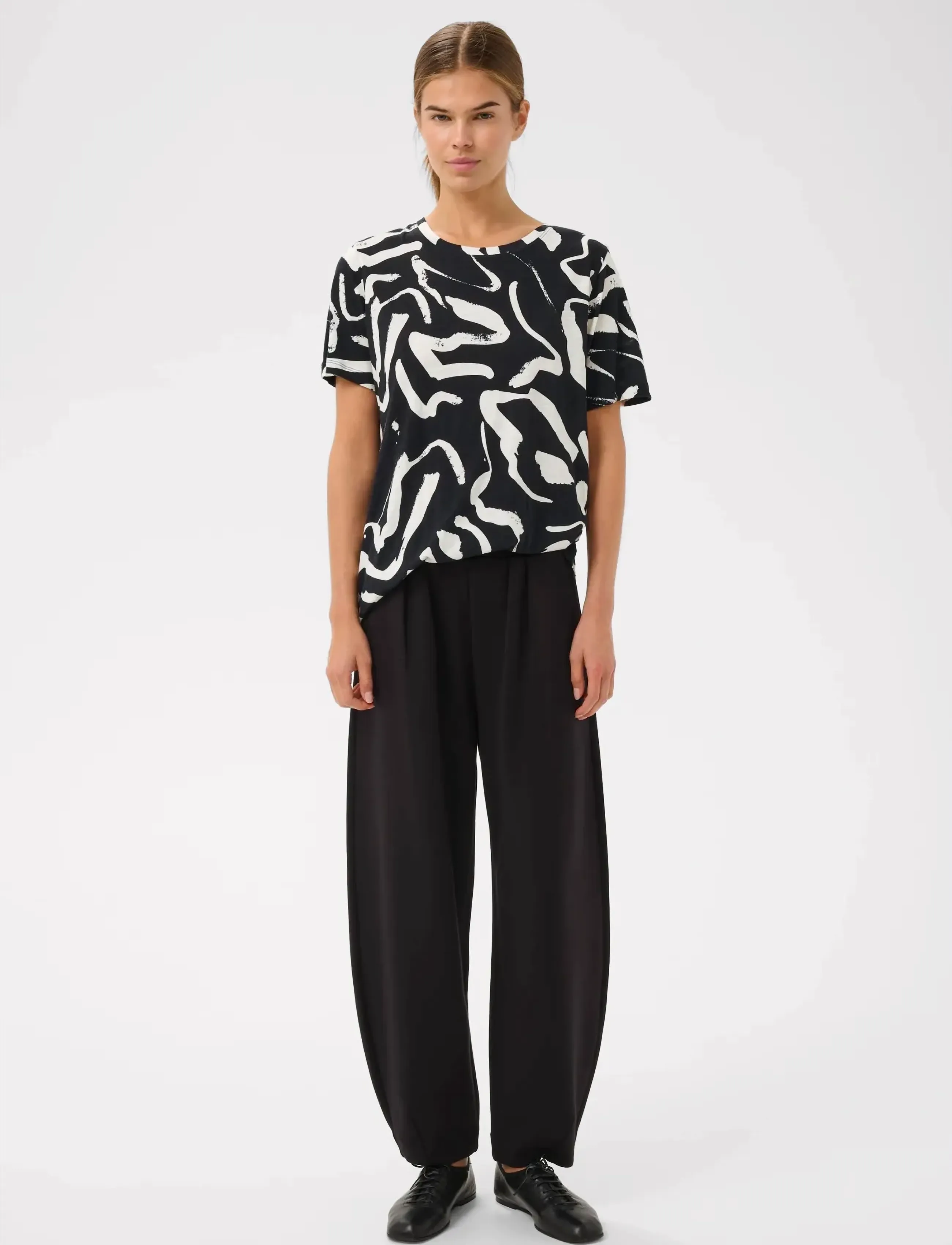 InWear - ALMAIW PRINT TSHIRT - t-särgid - black art strokes 1 - 3