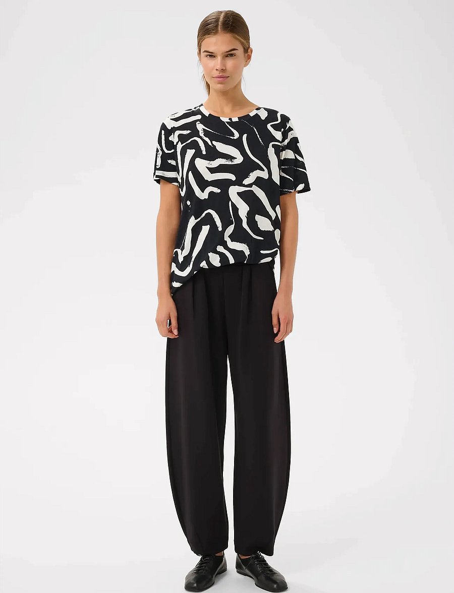 InWear - ALMAIW PRINT TSHIRT - t-särgid - black art strokes 1 - 3