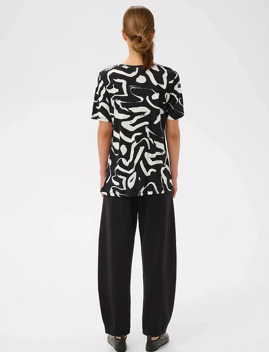 InWear - ALMAIW PRINT TSHIRT - t-särgid - black art strokes 1 - 4