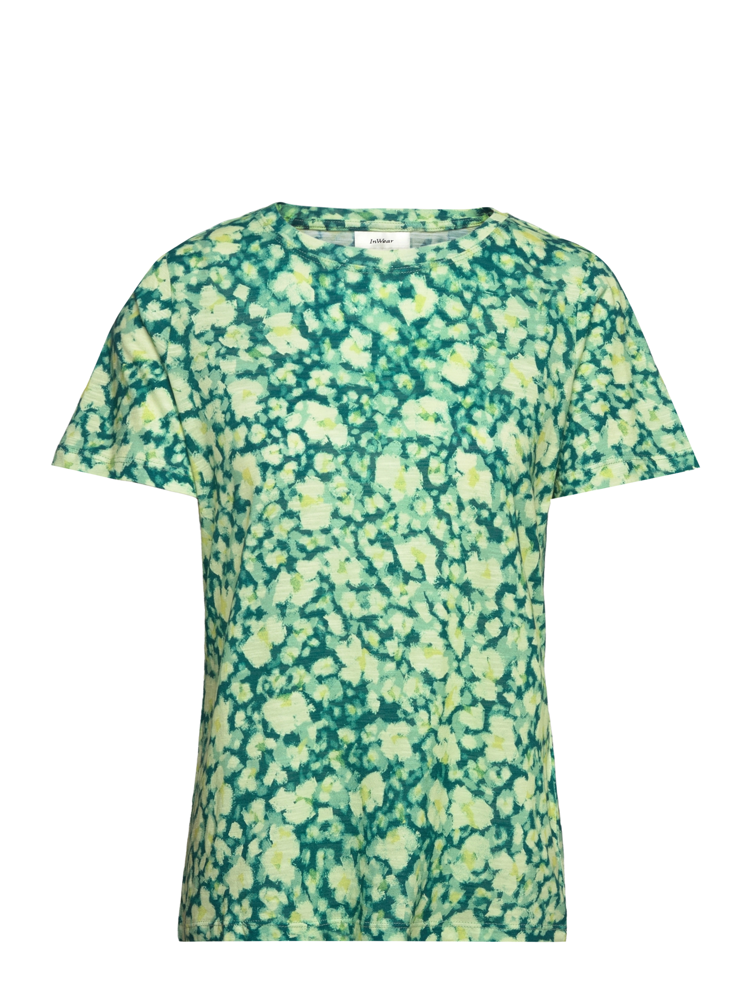 InWear ALMAIW PRINT TSHIRT - InWear - GREEN PAINTED FLOWER / green