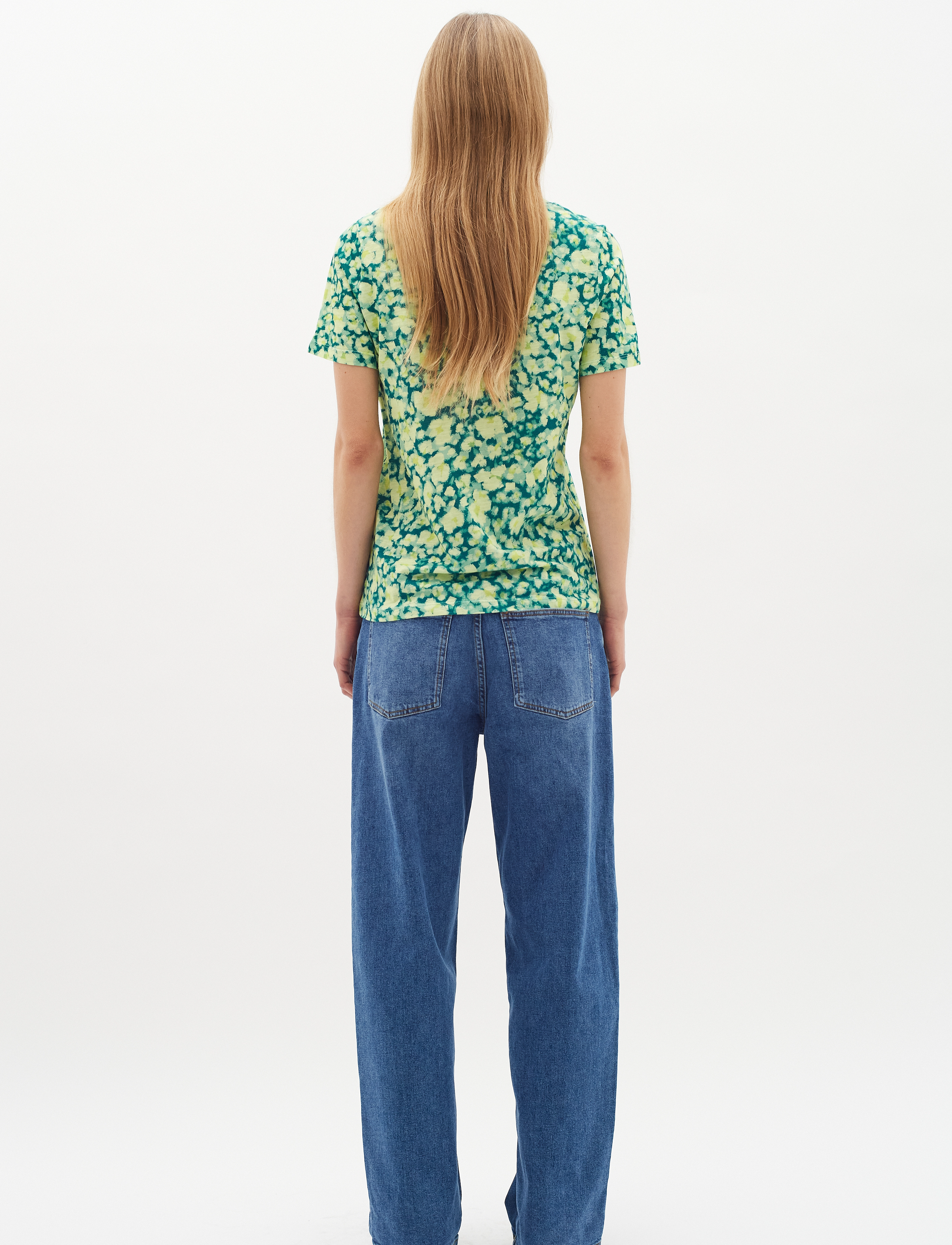 InWear - ALMAIW PRINT TSHIRT - laveste priser - green painted flower - 4