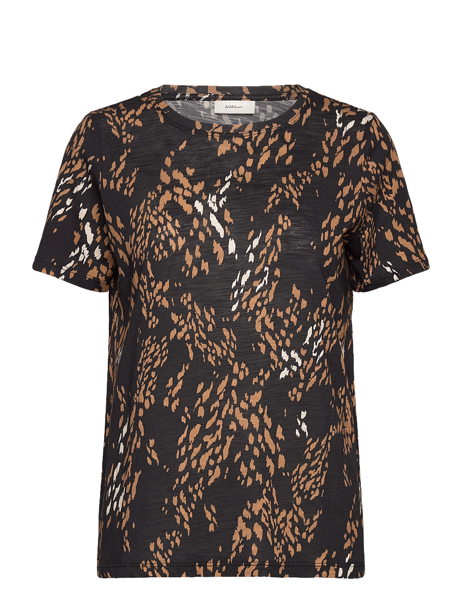 InWear - ALMAIW PRINT TSHIRT - t-särgid - leonora black - 1