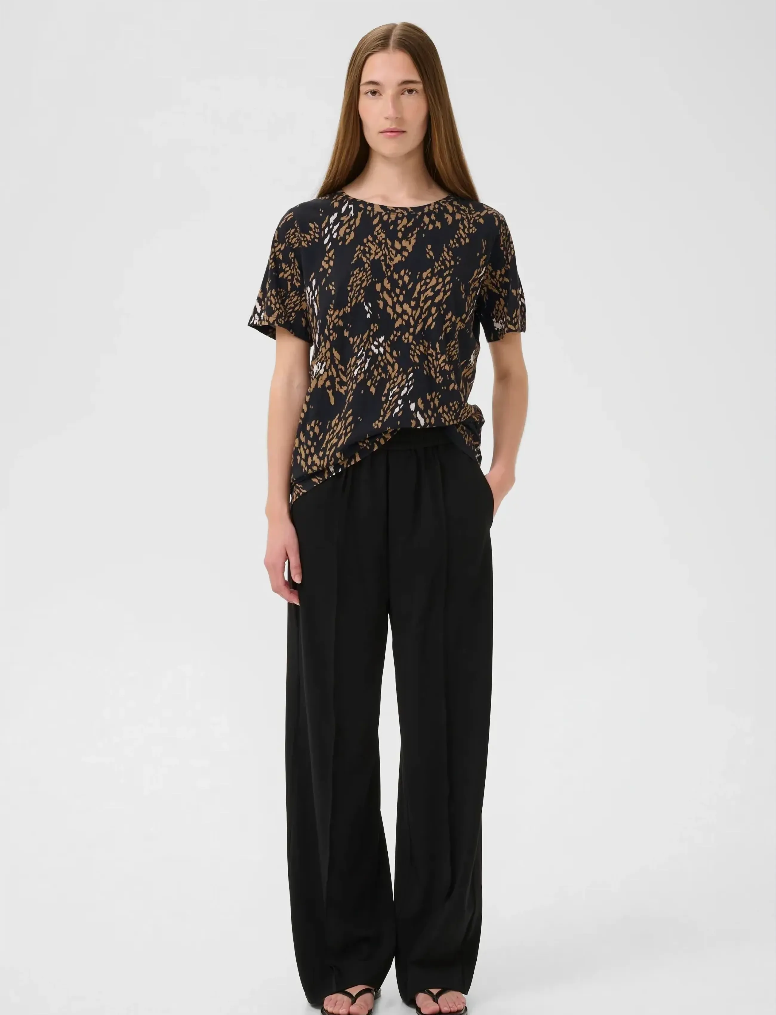 InWear - ALMAIW PRINT TSHIRT - t-shirts - leonora black - 3