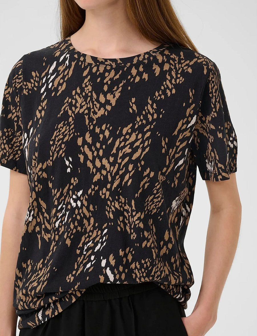 InWear - ALMAIW PRINT TSHIRT - t-särgid - leonora black - 5