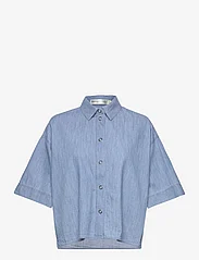 InWear - OceaneIW Shirt - kurzärmlige hemden - light blue denim - 0