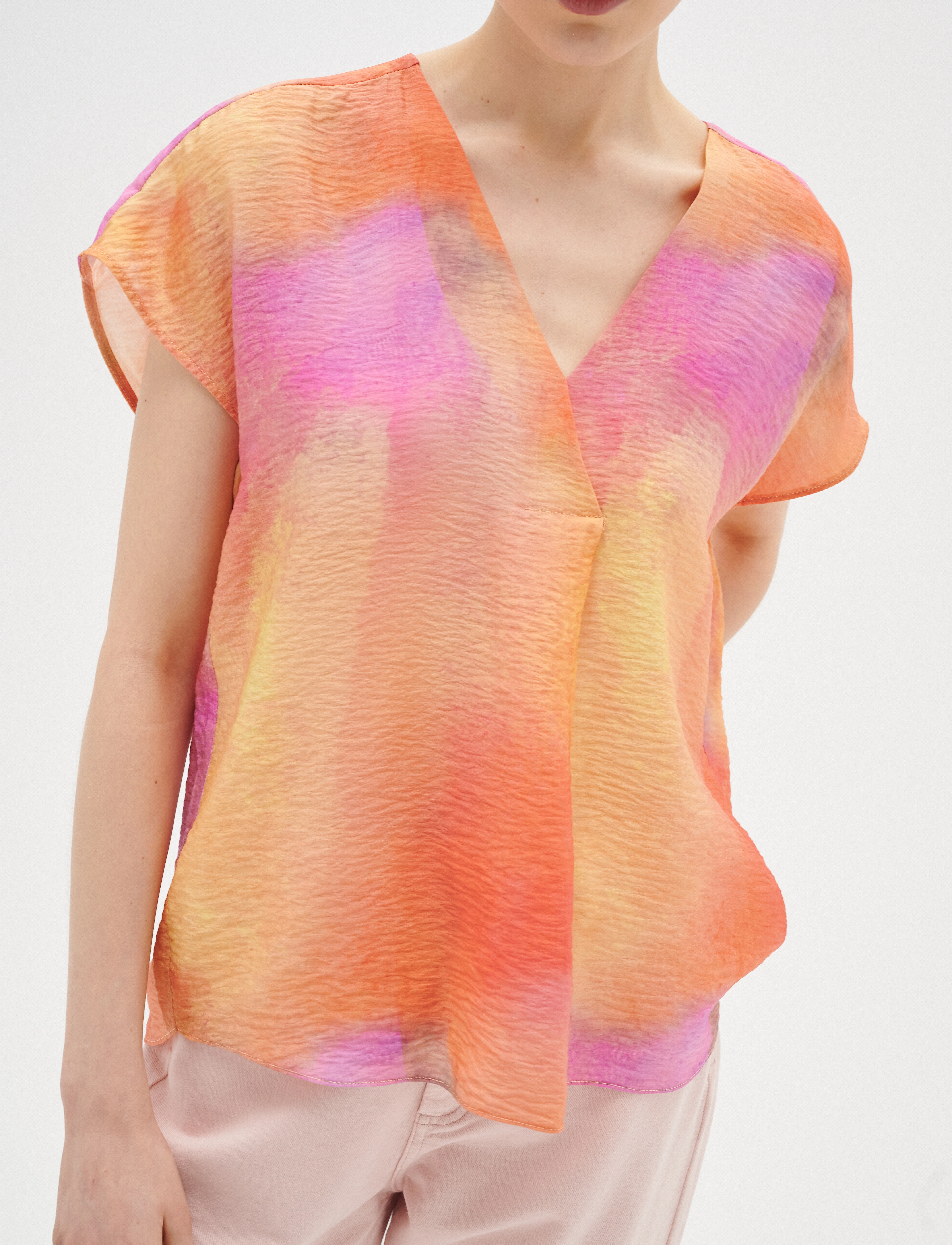 InWear TedraIW Top - Bluser - SKY LIGHTS PRINT / orange