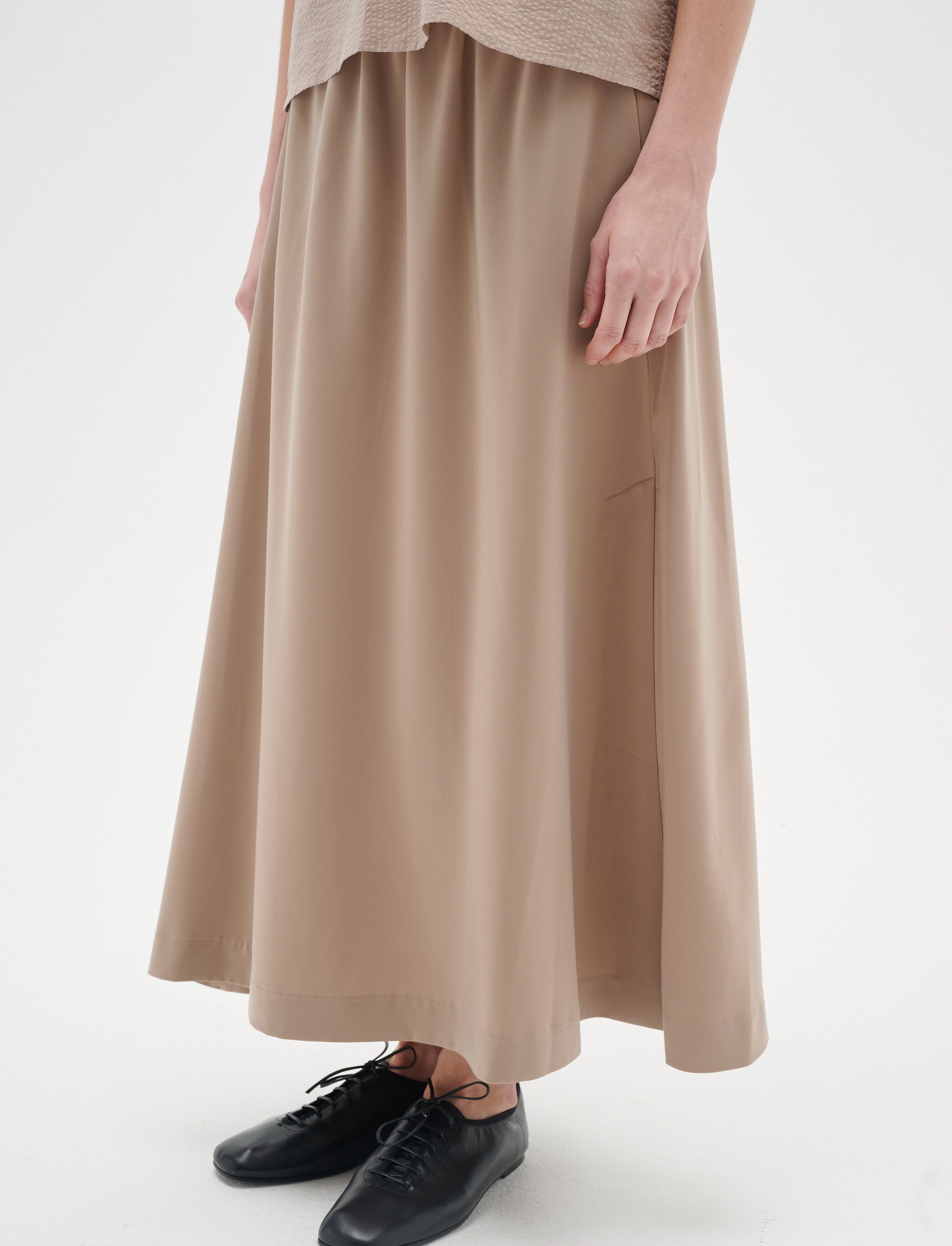 InWear - QuestIW Skirt - midi skirts - mocha grey - 4