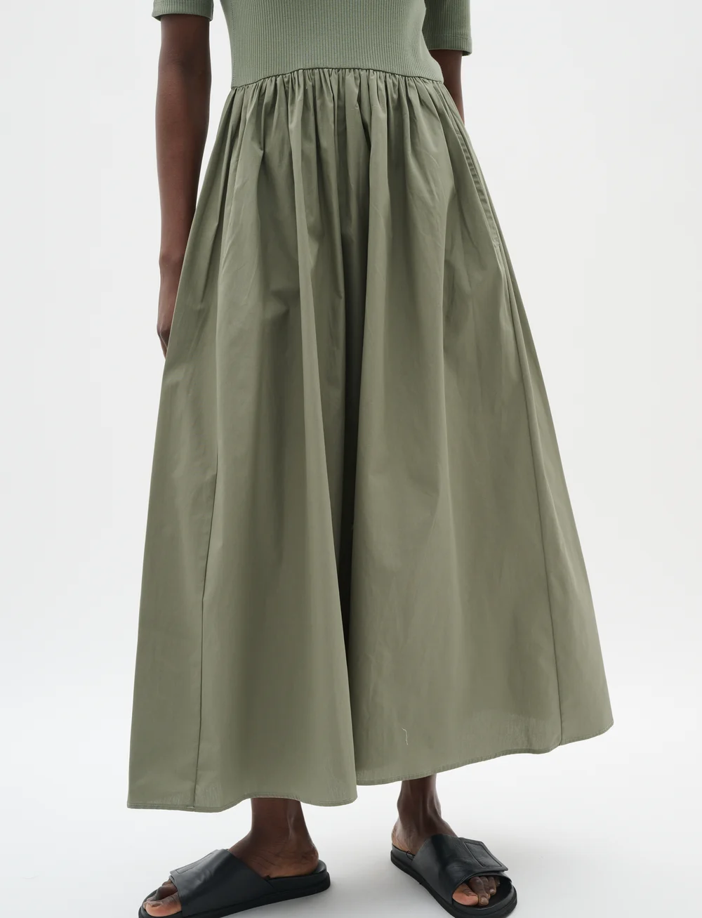 InWear - DagnamaIW SS Dress - summer dresses - agave green - 0