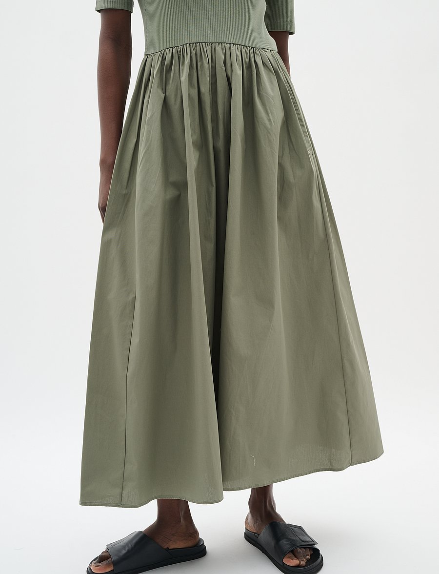 InWear - DagnamaIW SS Dress - sommerkjoler - agave green - 0