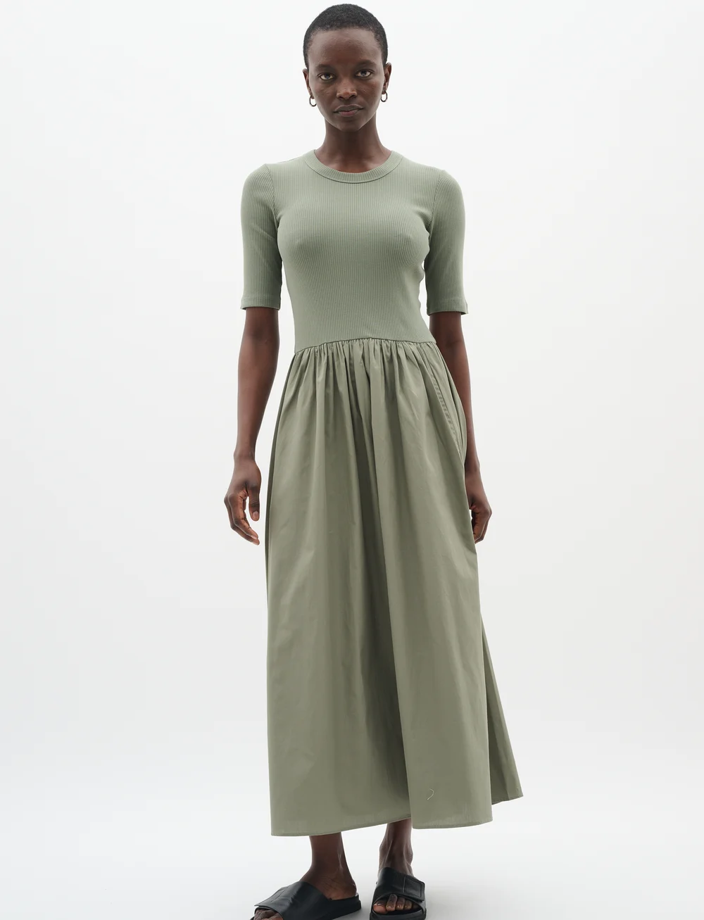 InWear - DagnamaIW SS Dress - summer dresses - agave green - 3