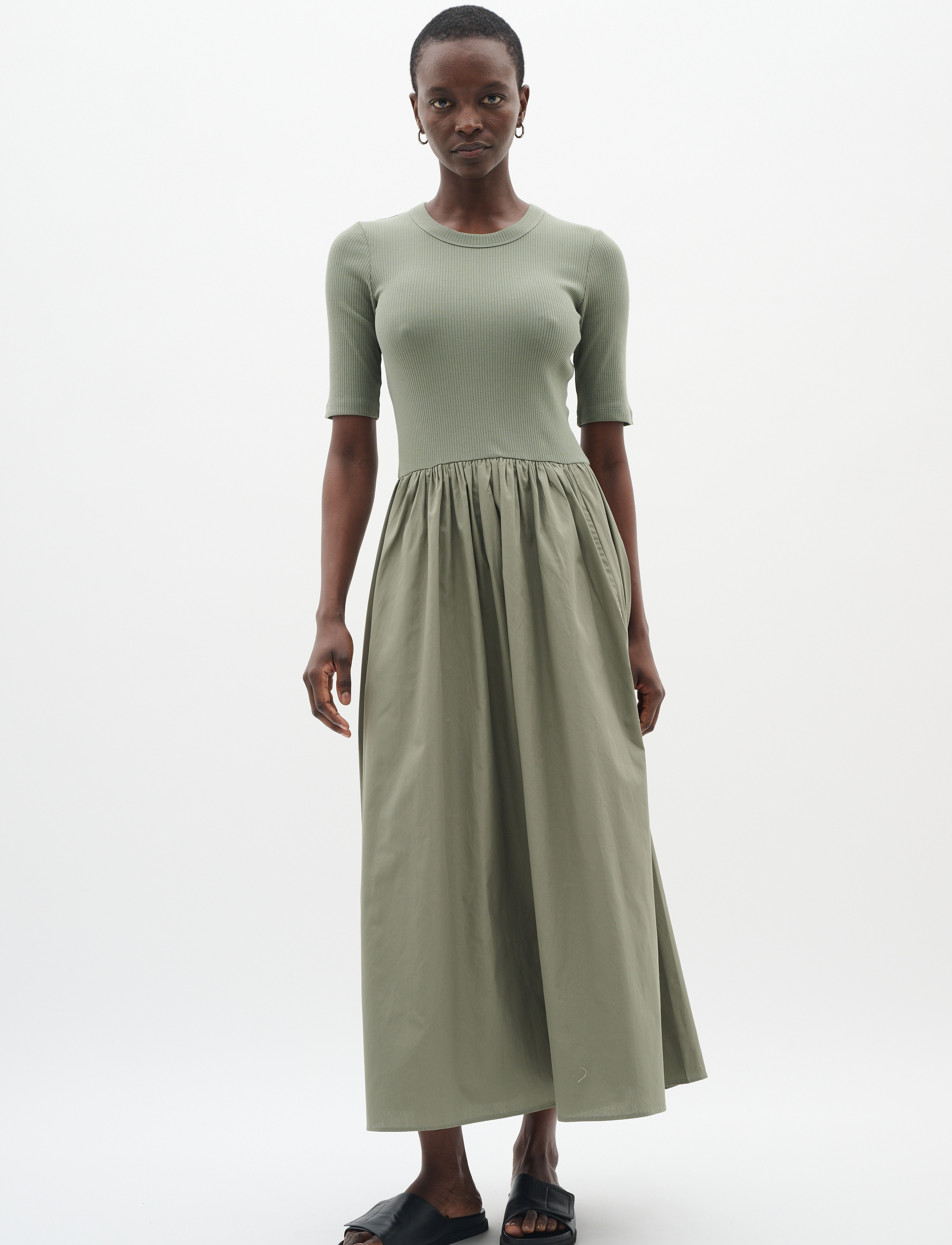 InWear - DagnamaIW SS Dress - sommerkjoler - agave green - 3