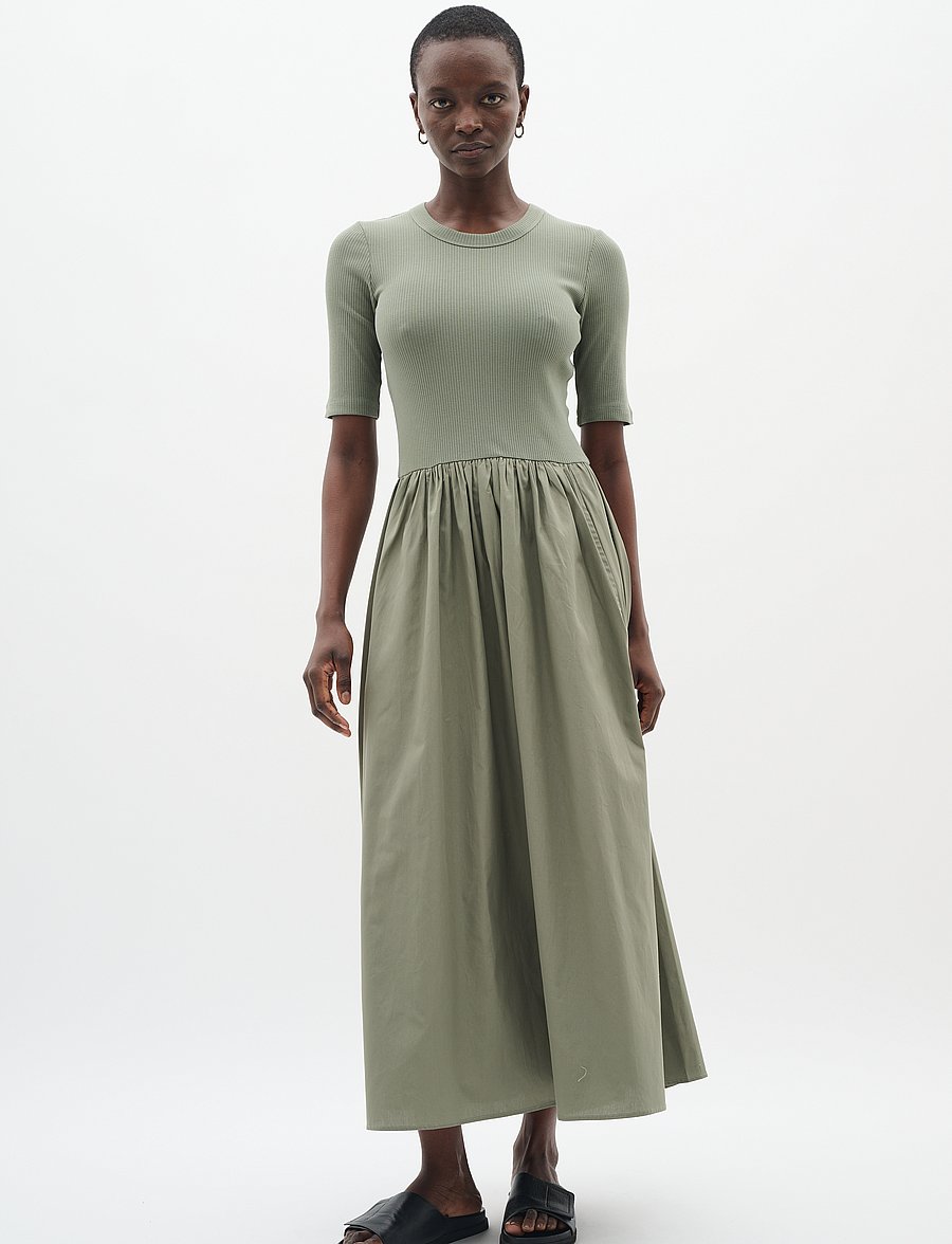InWear - DagnamaIW SS Dress - sommerkjoler - agave green - 3