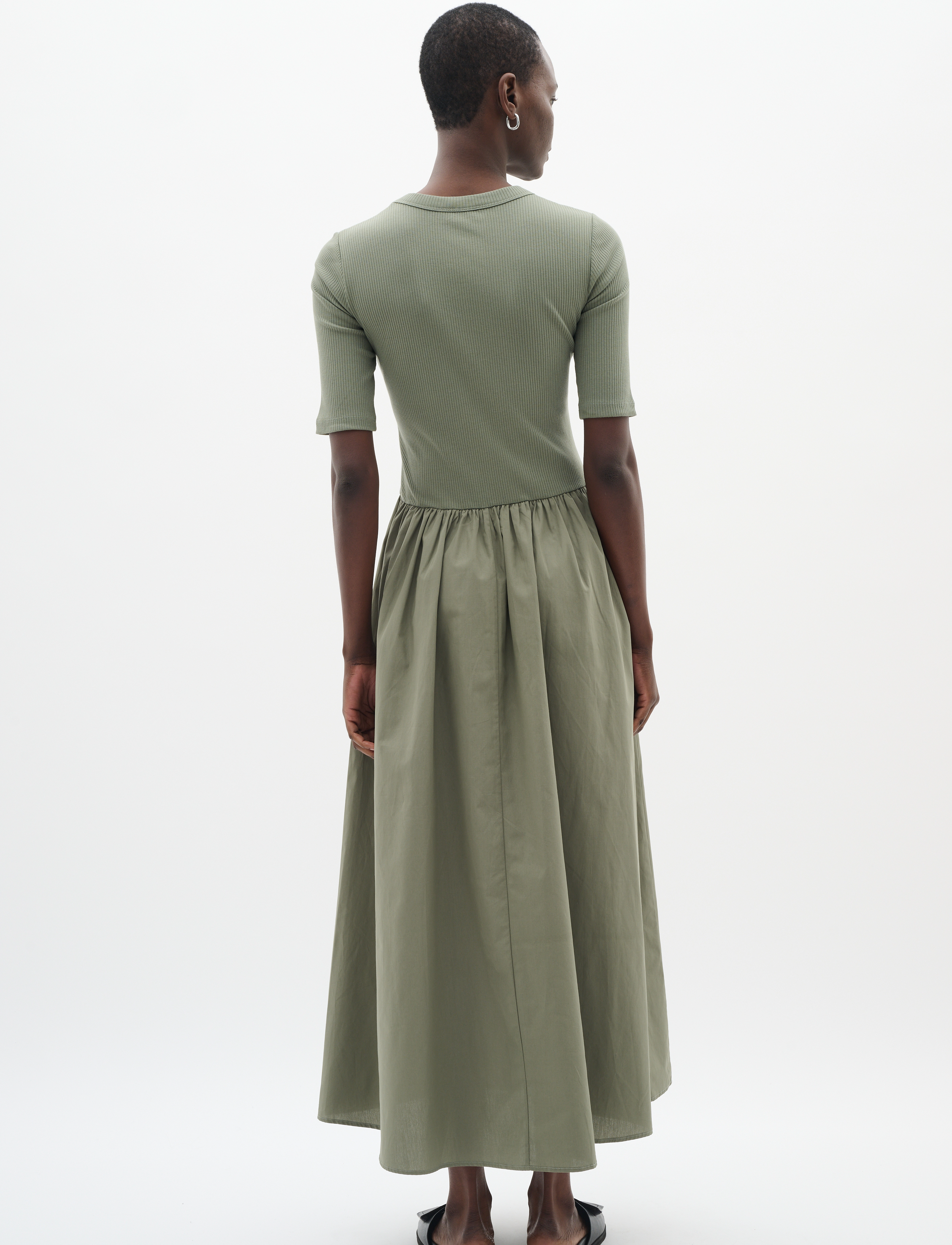 InWear - DagnamaIW SS Dress - sommerkjoler - agave green - 4