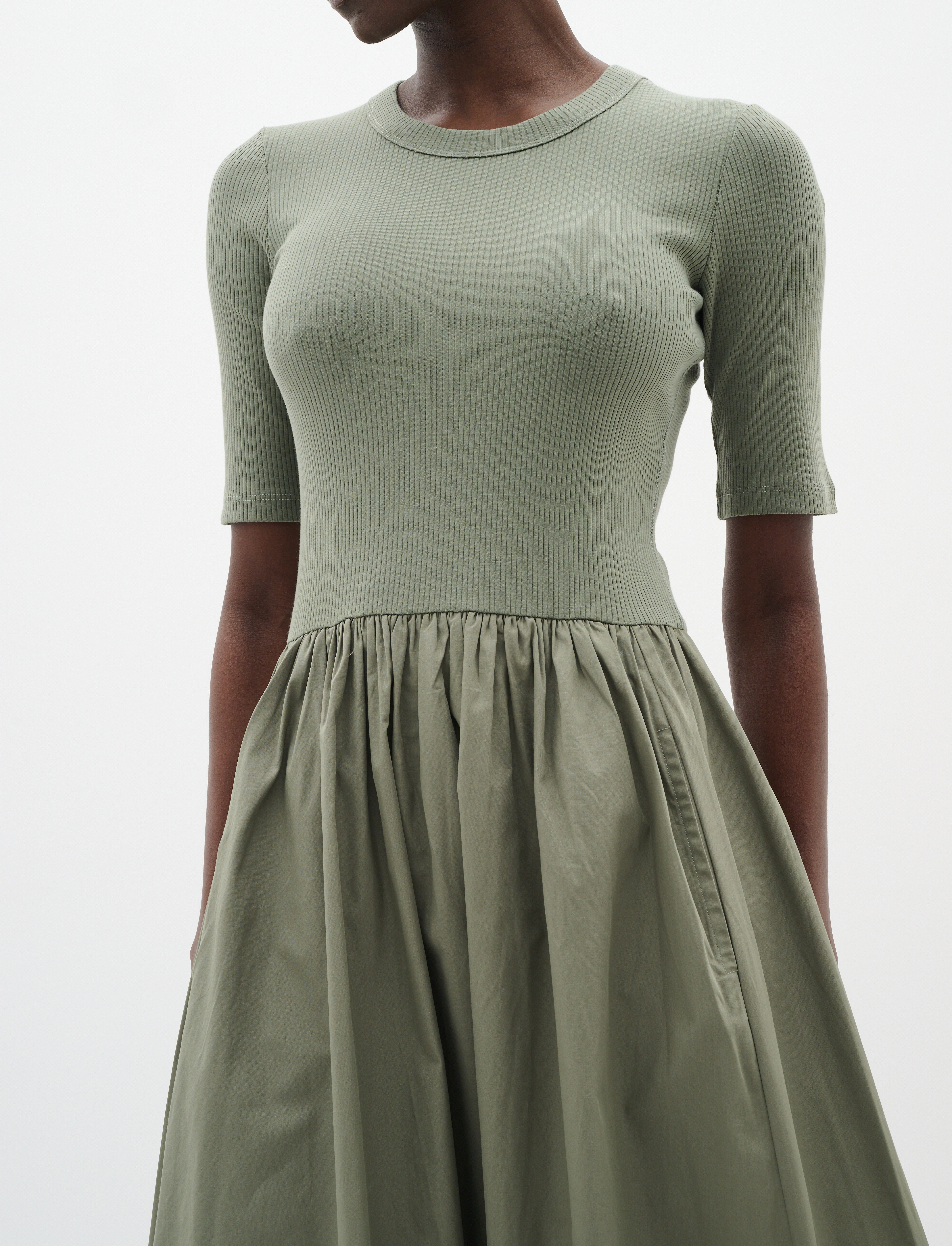 InWear - DagnamaIW SS Dress - sommerkjoler - agave green - 5