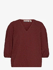 InWear - EdenaIW Top - short-sleeved blouses - cherry mahogany - 0