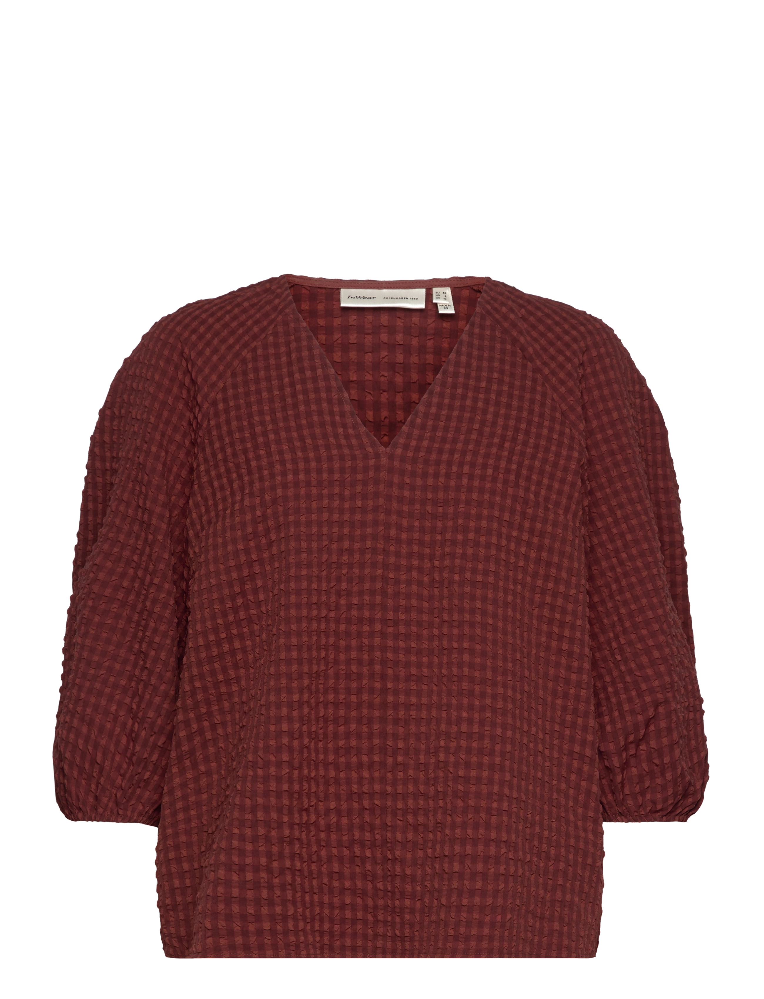 InWear EdenaIW Top - Bluser - CHERRY MAHOGANY / burgundy