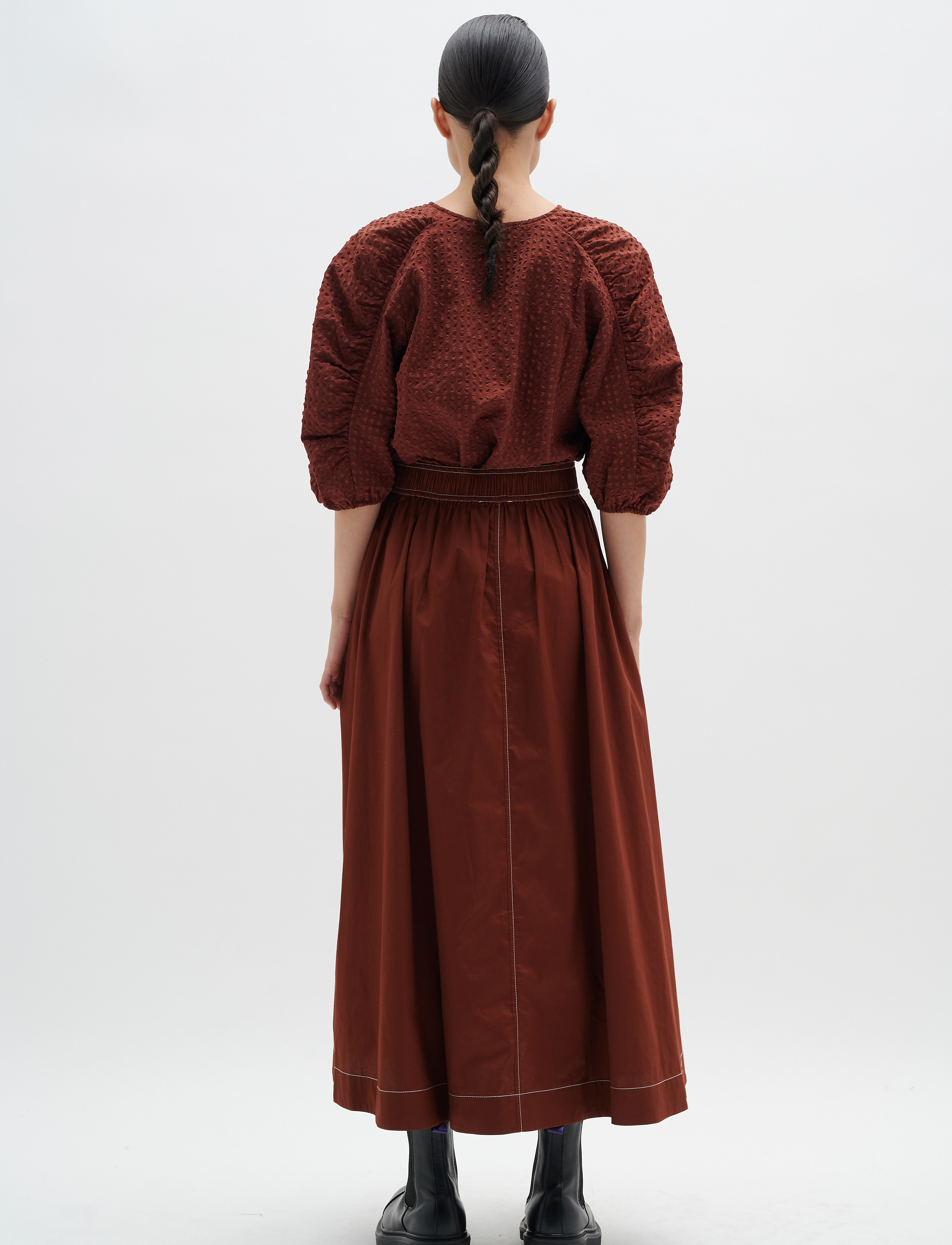 InWear - EdenaIW Top - kurzärmelige blusen - cherry mahogany - 4