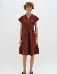 InWear - EdenaIW Wrap Dress - slå-om-kjoler - cherry mahogany - 2