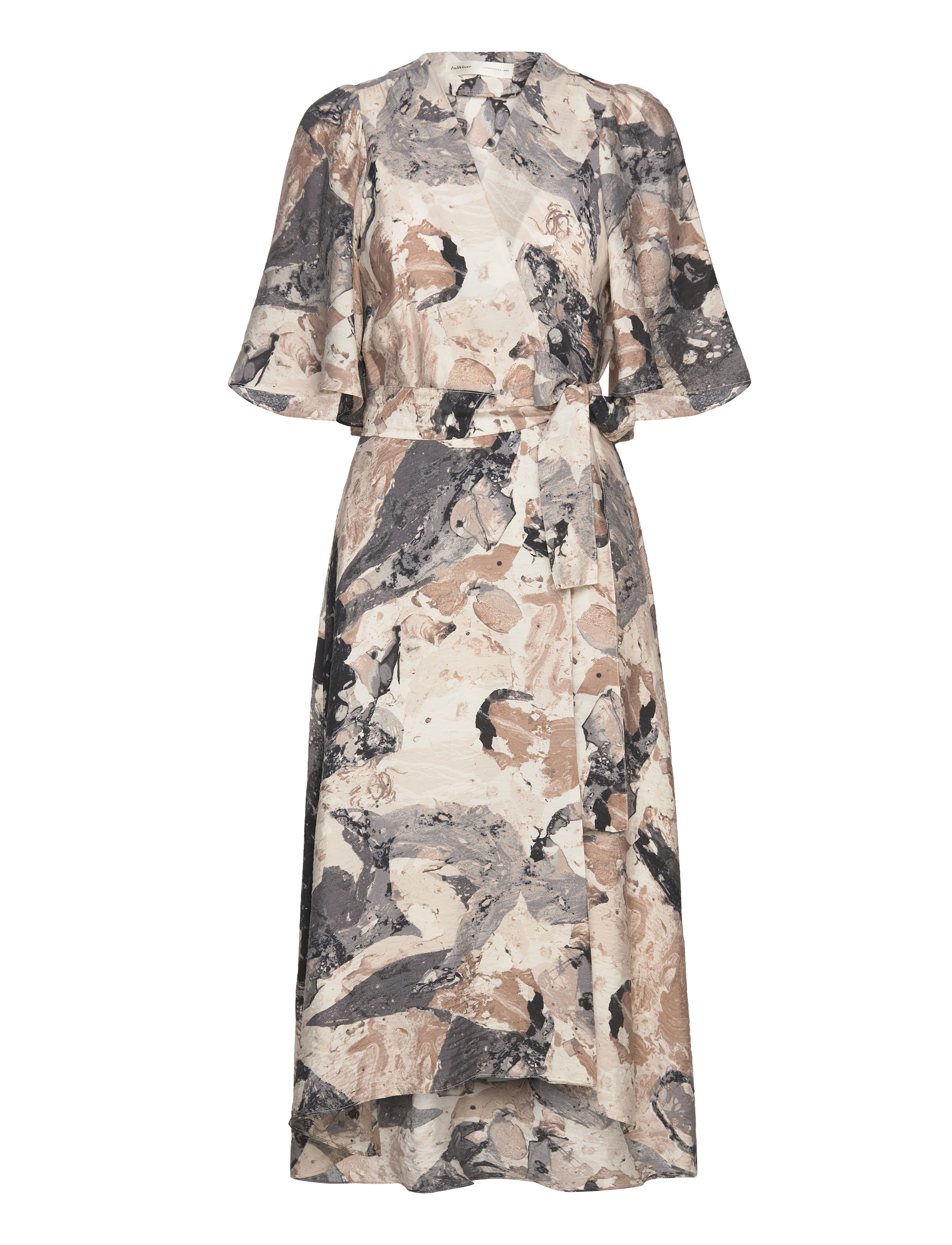 InWear - ElitaIW Wrap Dress - graffiti wall grey - 1