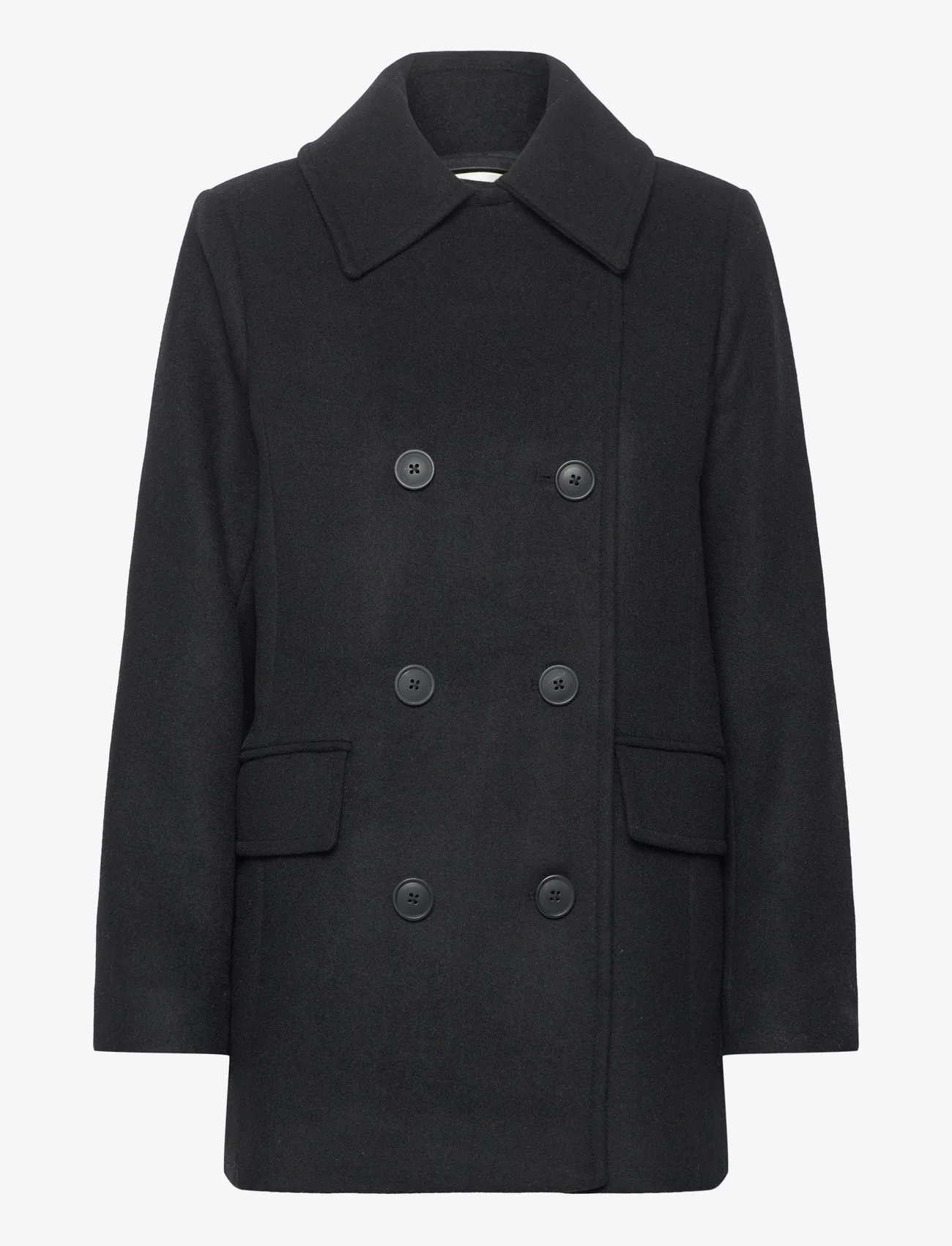 InWear - PerryIW Sailor Coat - winter coats - black - 0