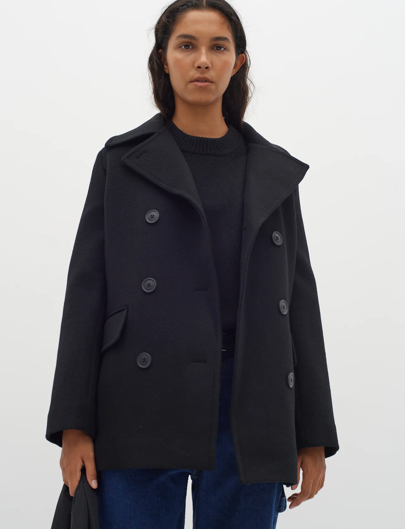 InWear - PerryIW Sailor Coat - winter coats - black - 0