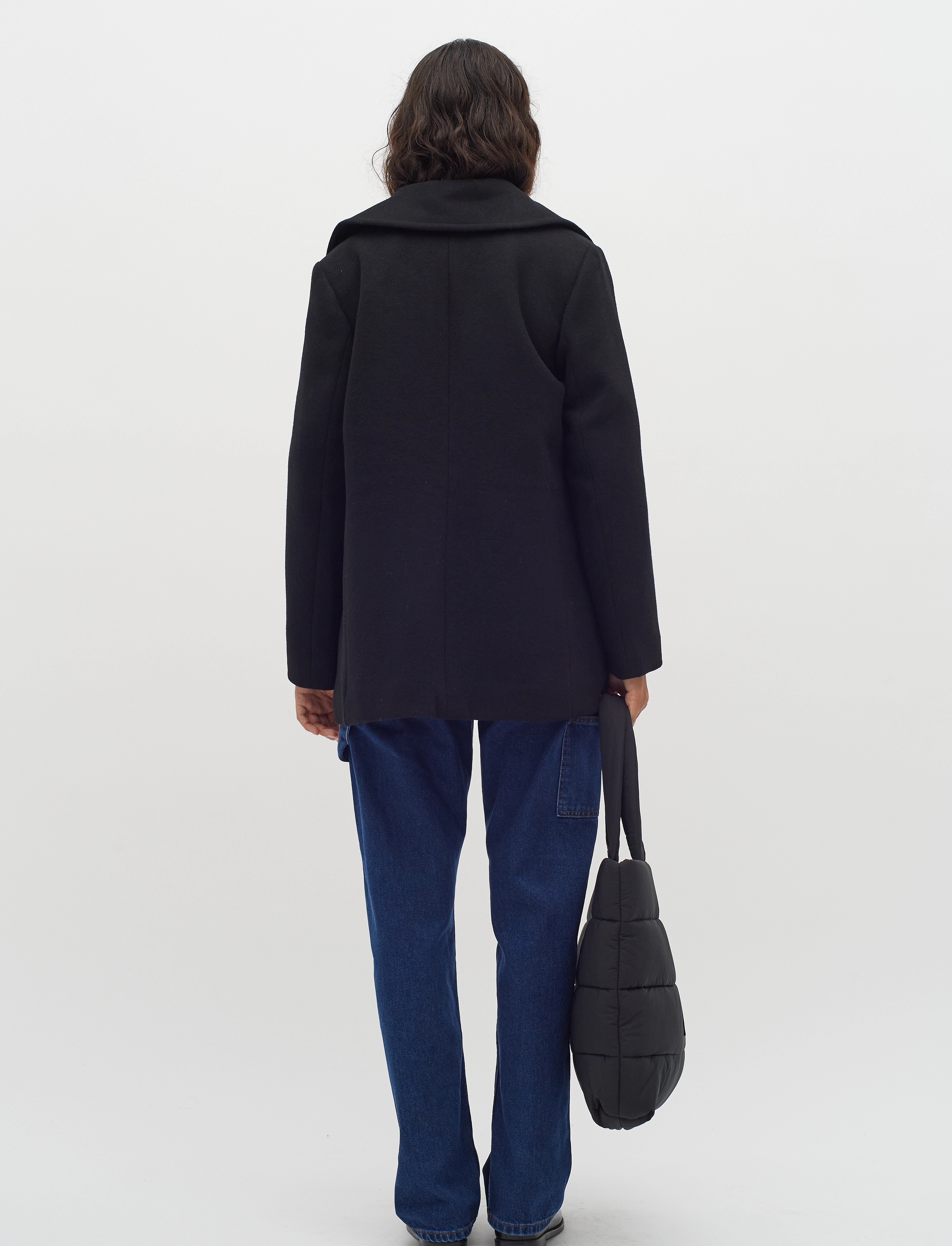 InWear - PerryIW Sailor Coat - lyhyet villakangastakit - black - 4