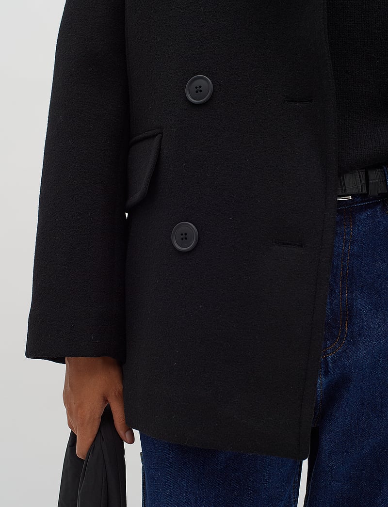 InWear - PerryIW Sailor Coat - ulljackor - black - 5