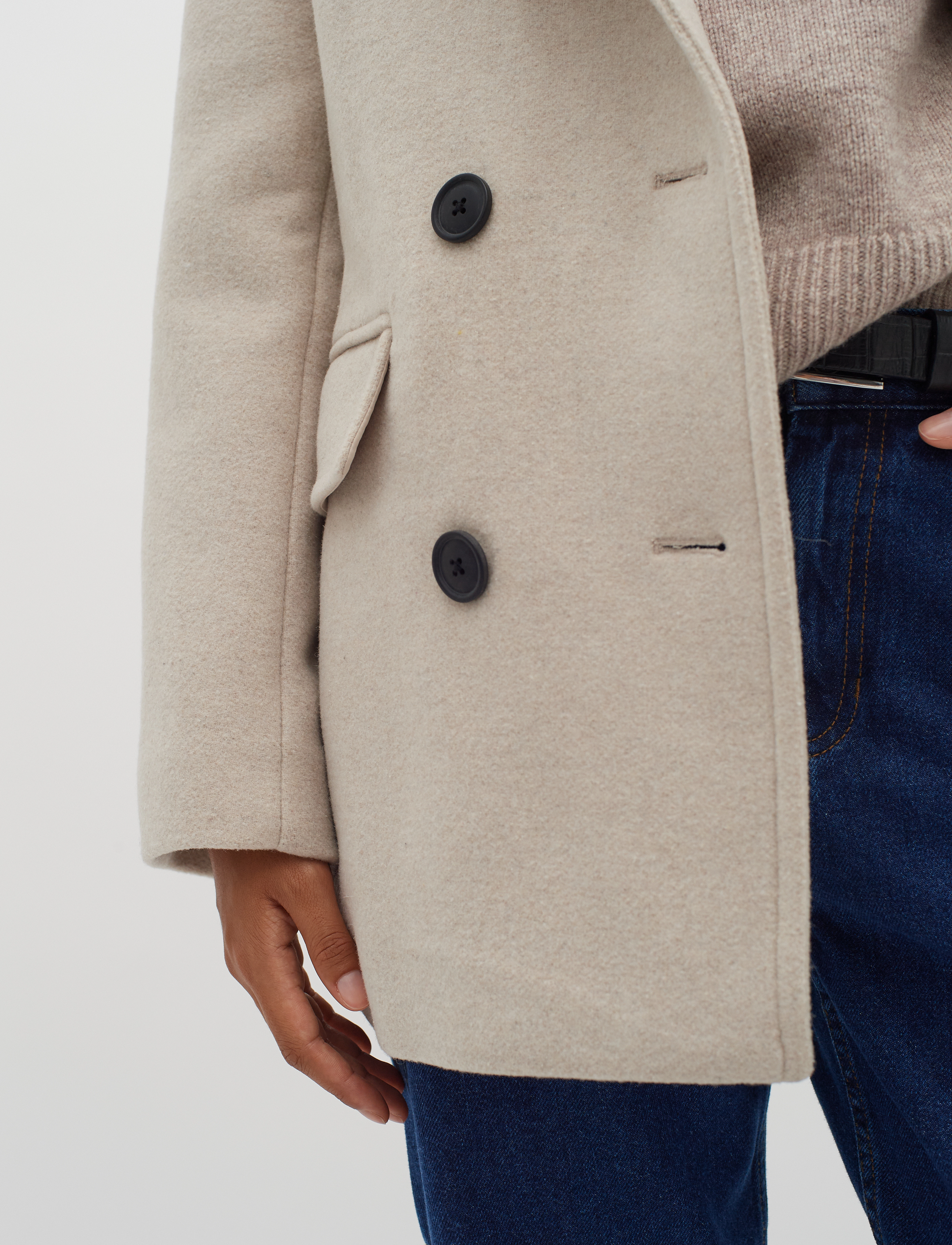 InWear - PerryIW Sailor Coat - overtøj - ecru - 5