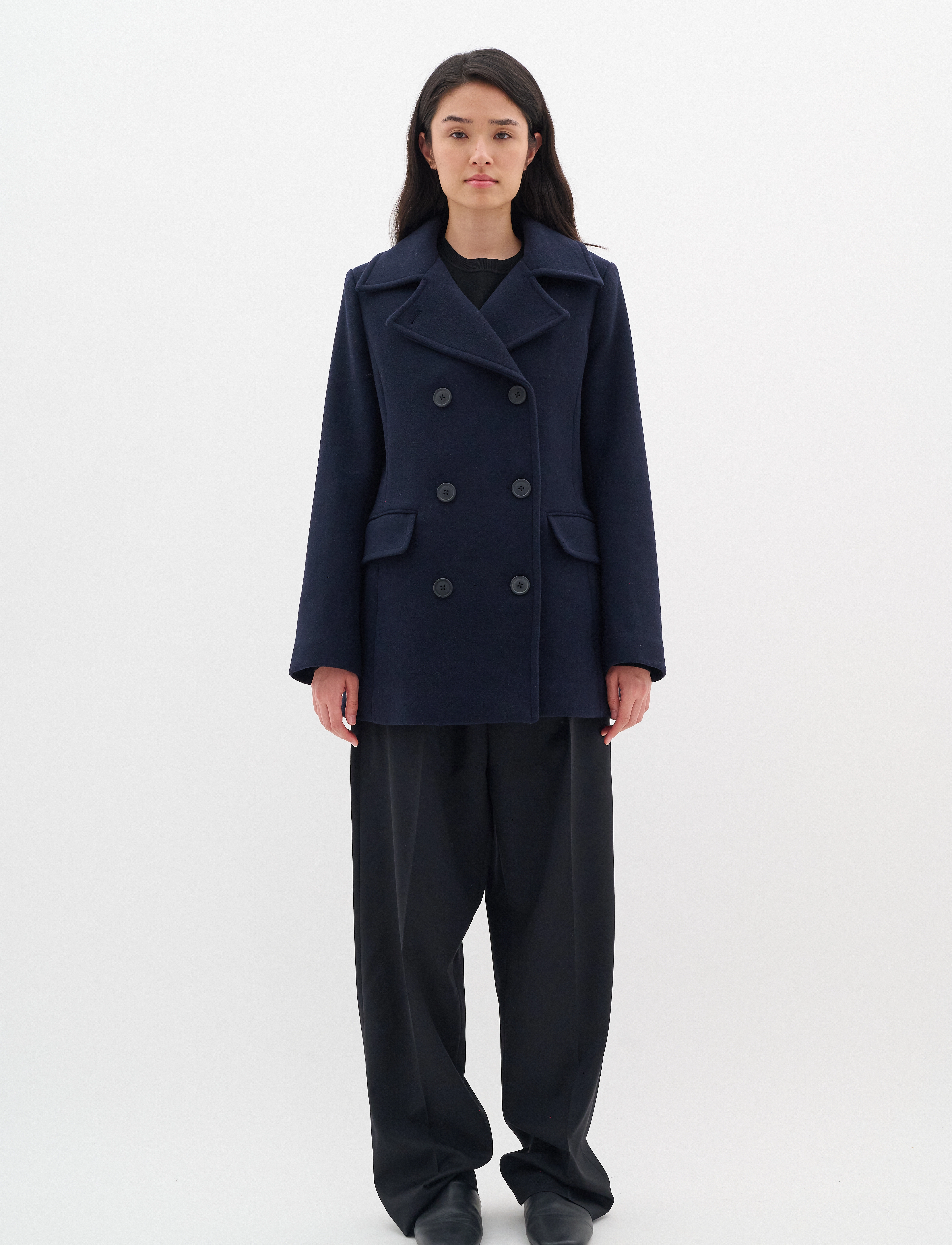 InWear - PerryIW Sailor Coat - uldjakker - marine blue - 3