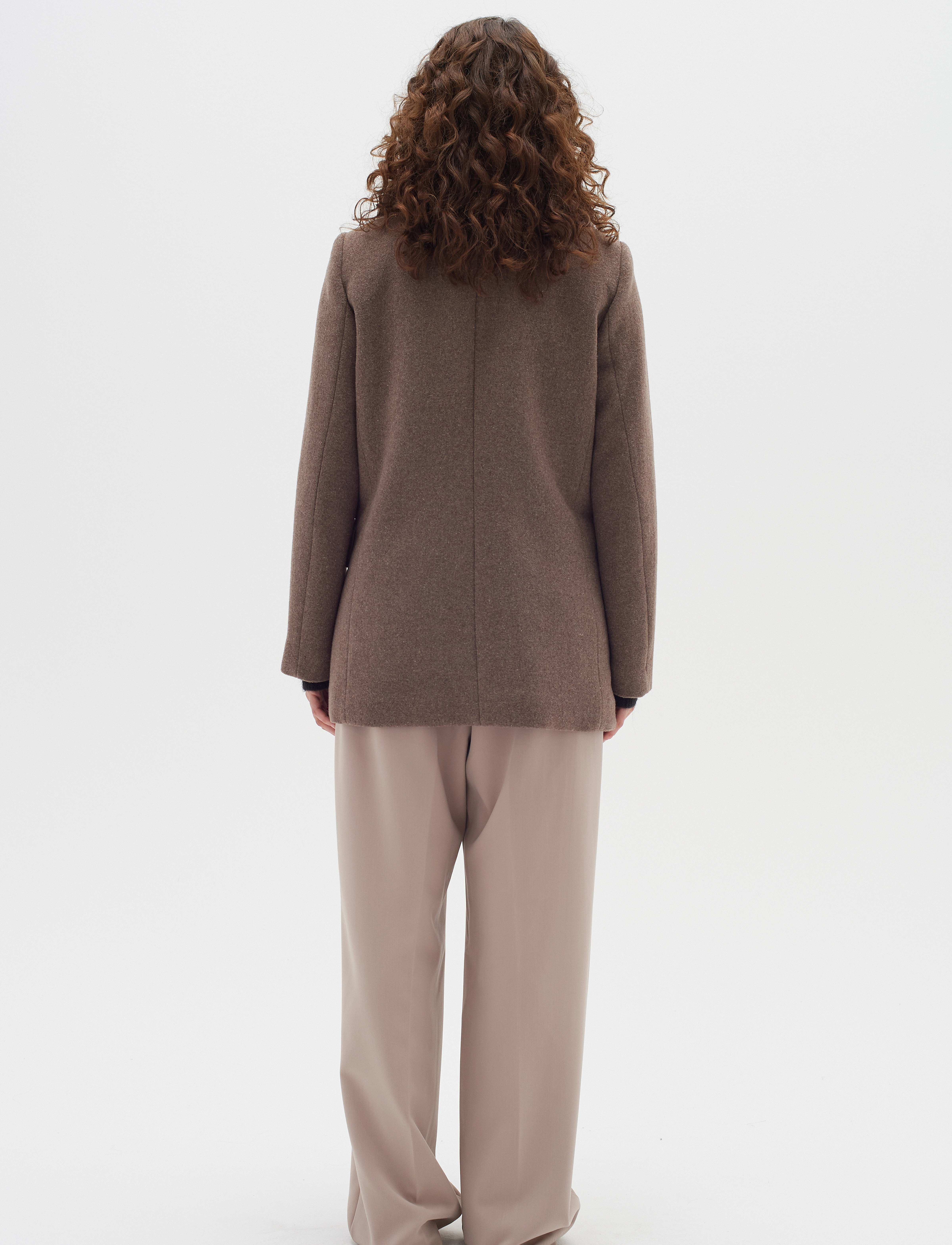 InWear - PerryIW Sailor Coat - overtøj - mocha grey melange - 4