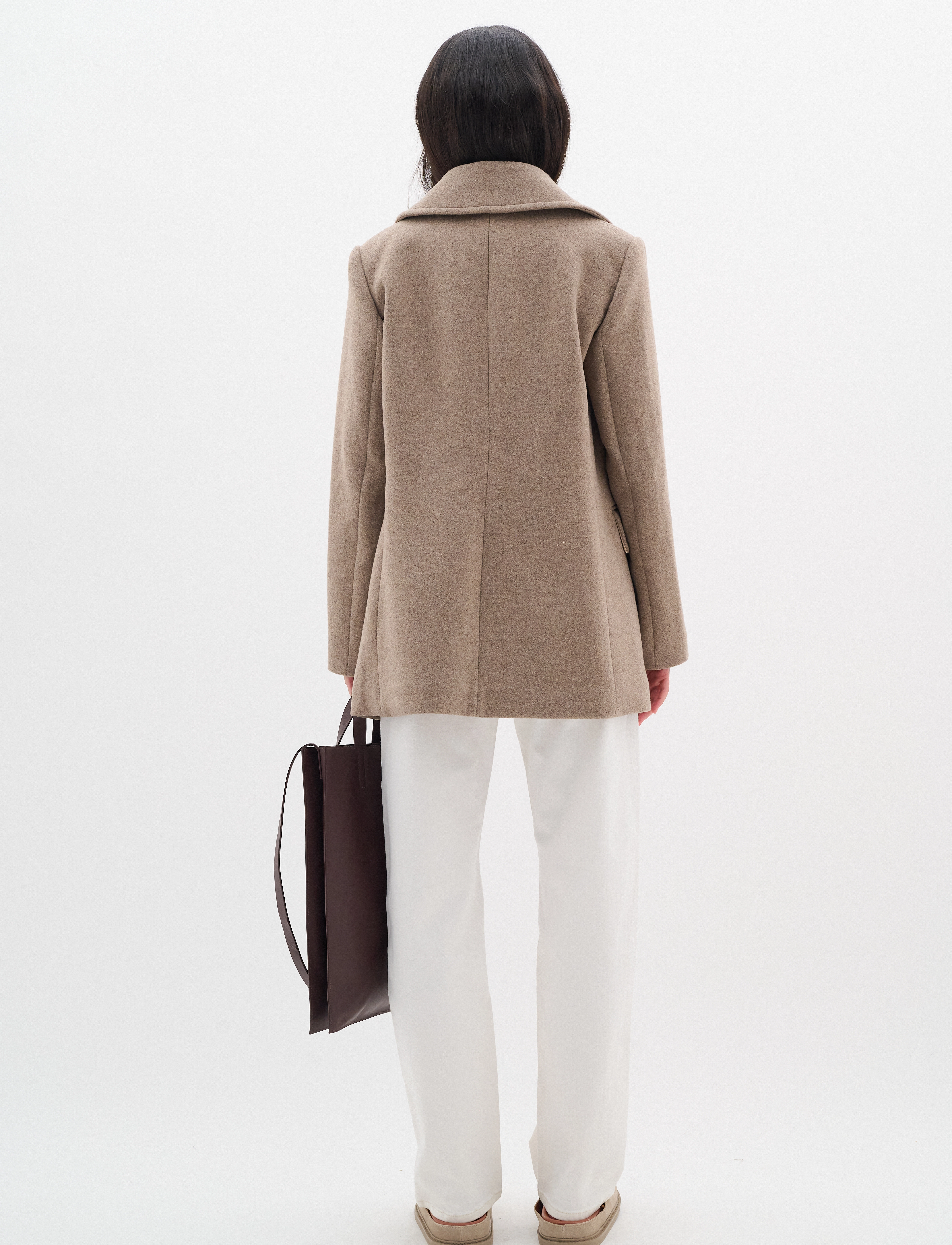 InWear - PerryIW Sailor Coat - overtøj - sandy grey melange - 5