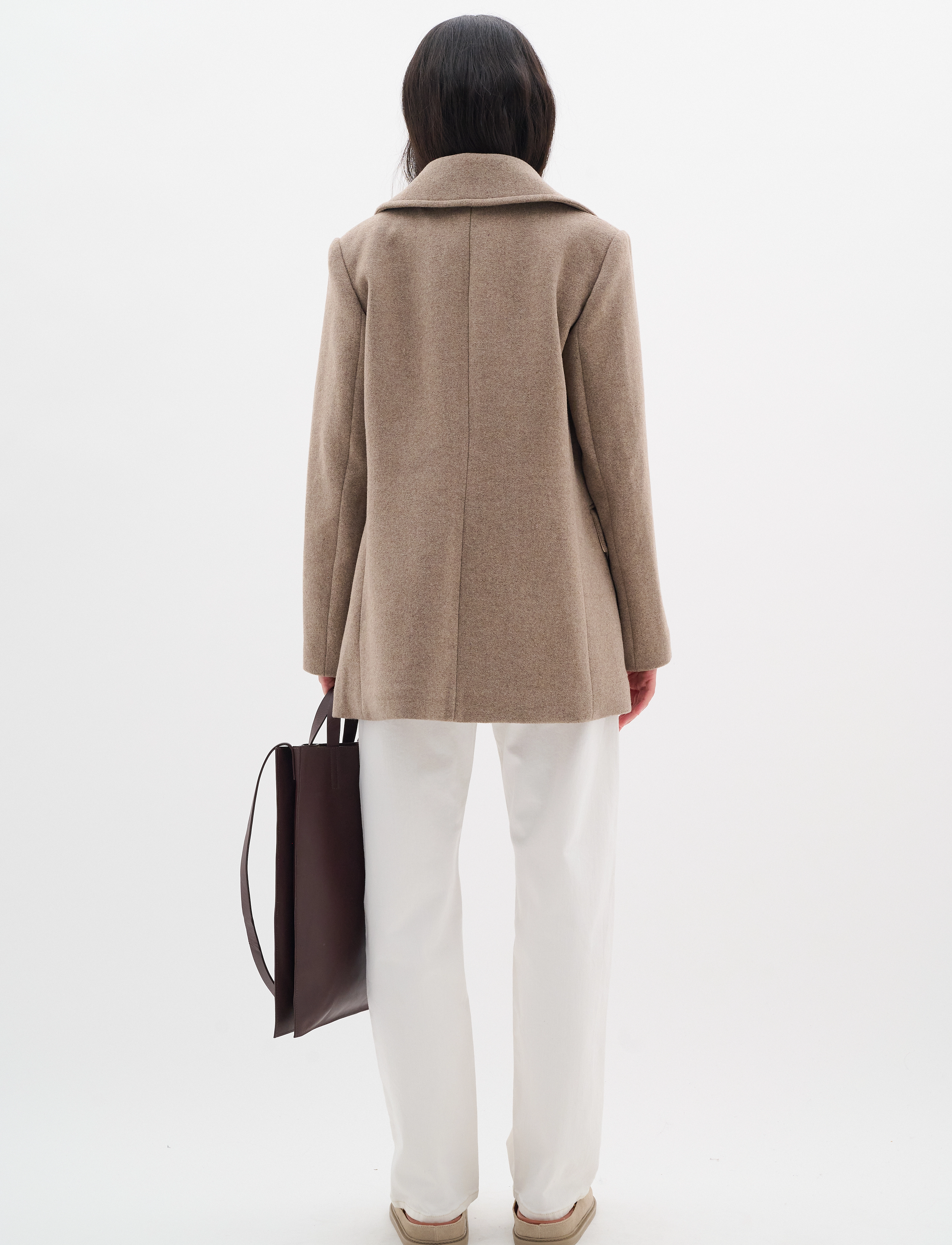 InWear - PerryIW Sailor Coat - overtøj - sandy grey melange - 5