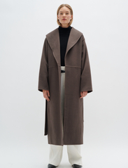 InWear - MillaIW Shawlcollar - winter coats - americano - 2