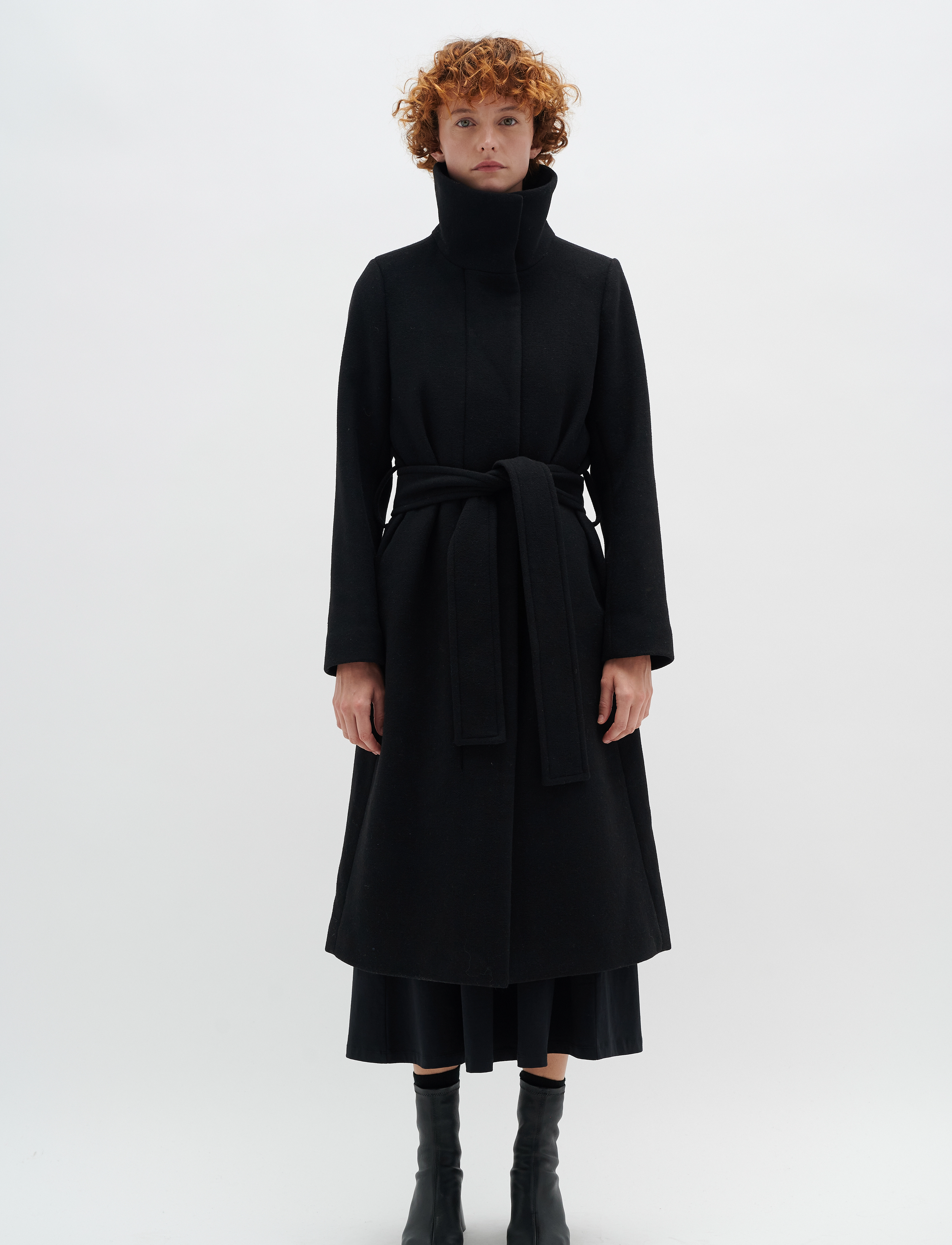 InWear - PerryIW Funnel Coat - black - 3